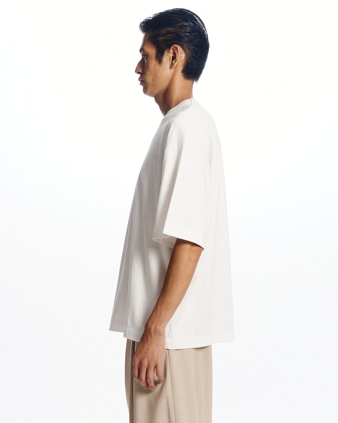 オーガニックGIZA 80/3 天竺 サバイバルクロス® / コンフォートフィットTee, White