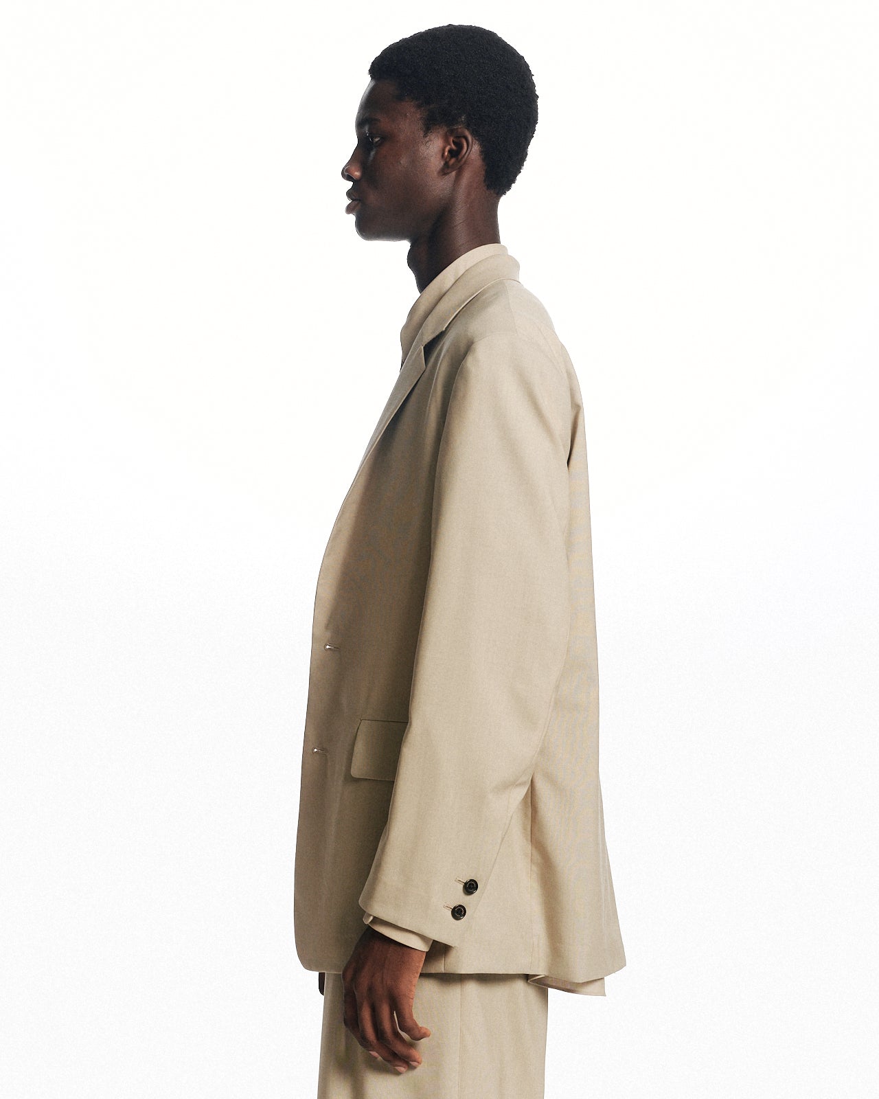オーガニックウール2/80トロピカル / スポーツコート, Beige