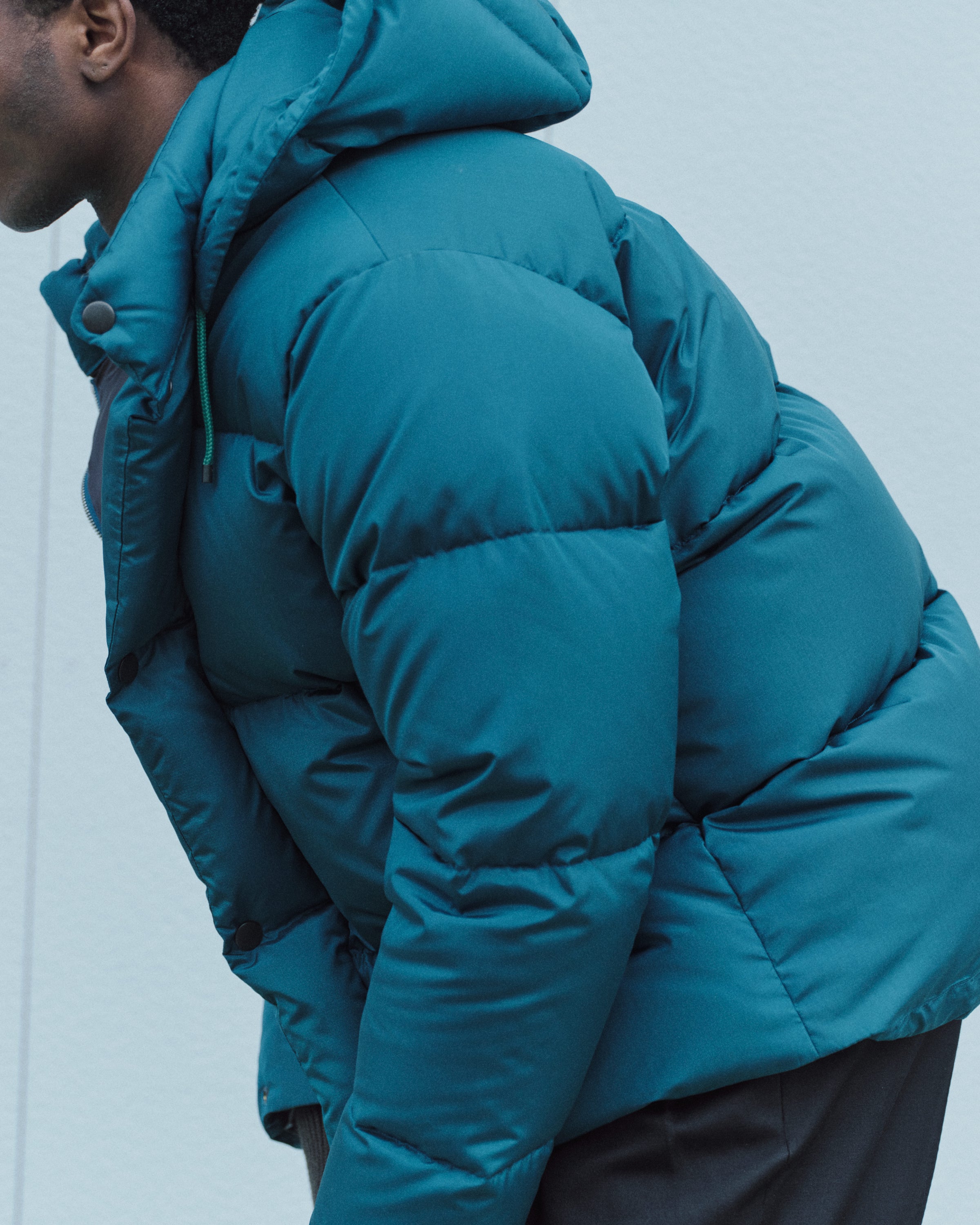 Bratac Silk Ripstop / Alpine Short Down Parka, Cerulean Blue