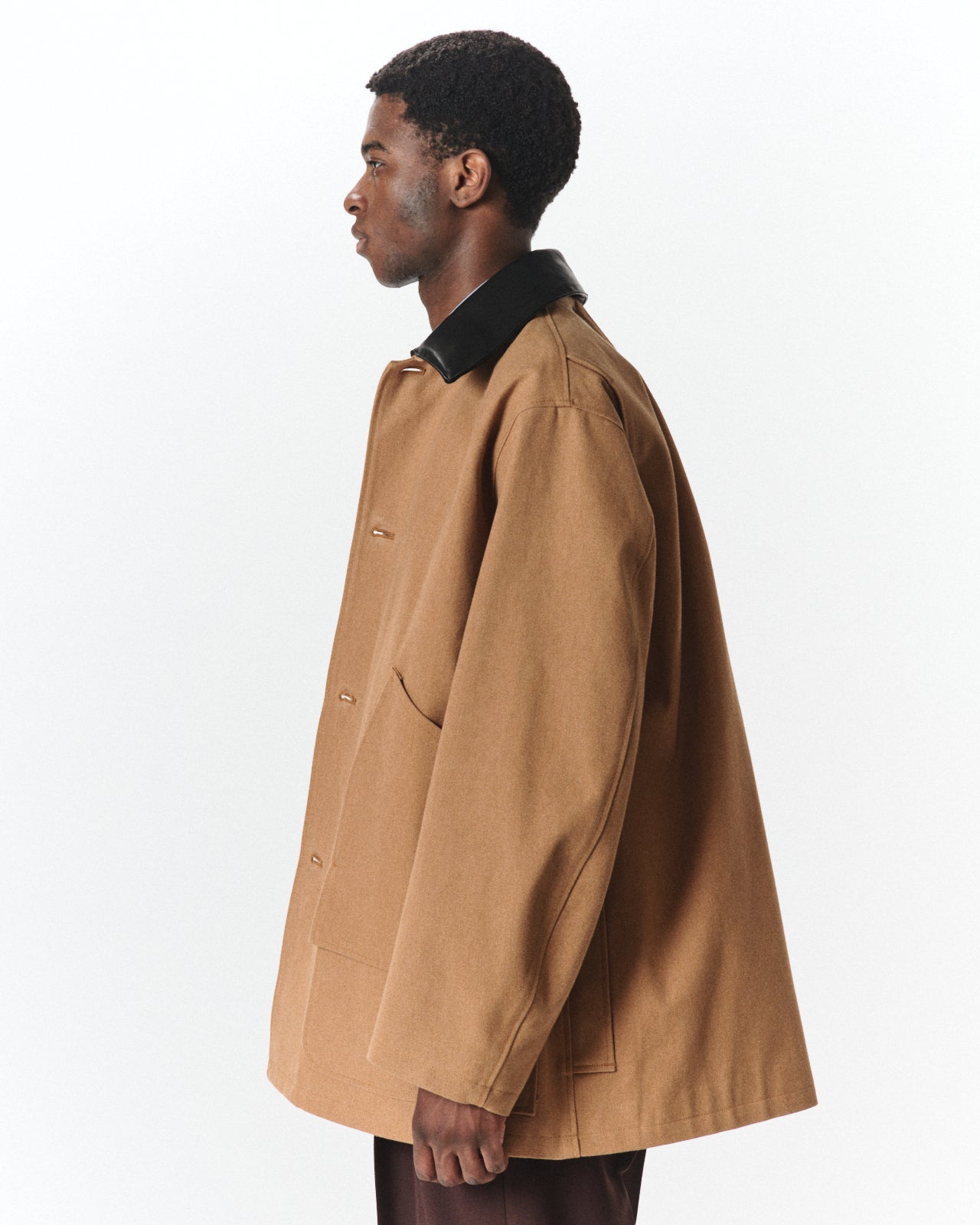 オーガニックコットンダック / シャスールジャケット, Natural Brown