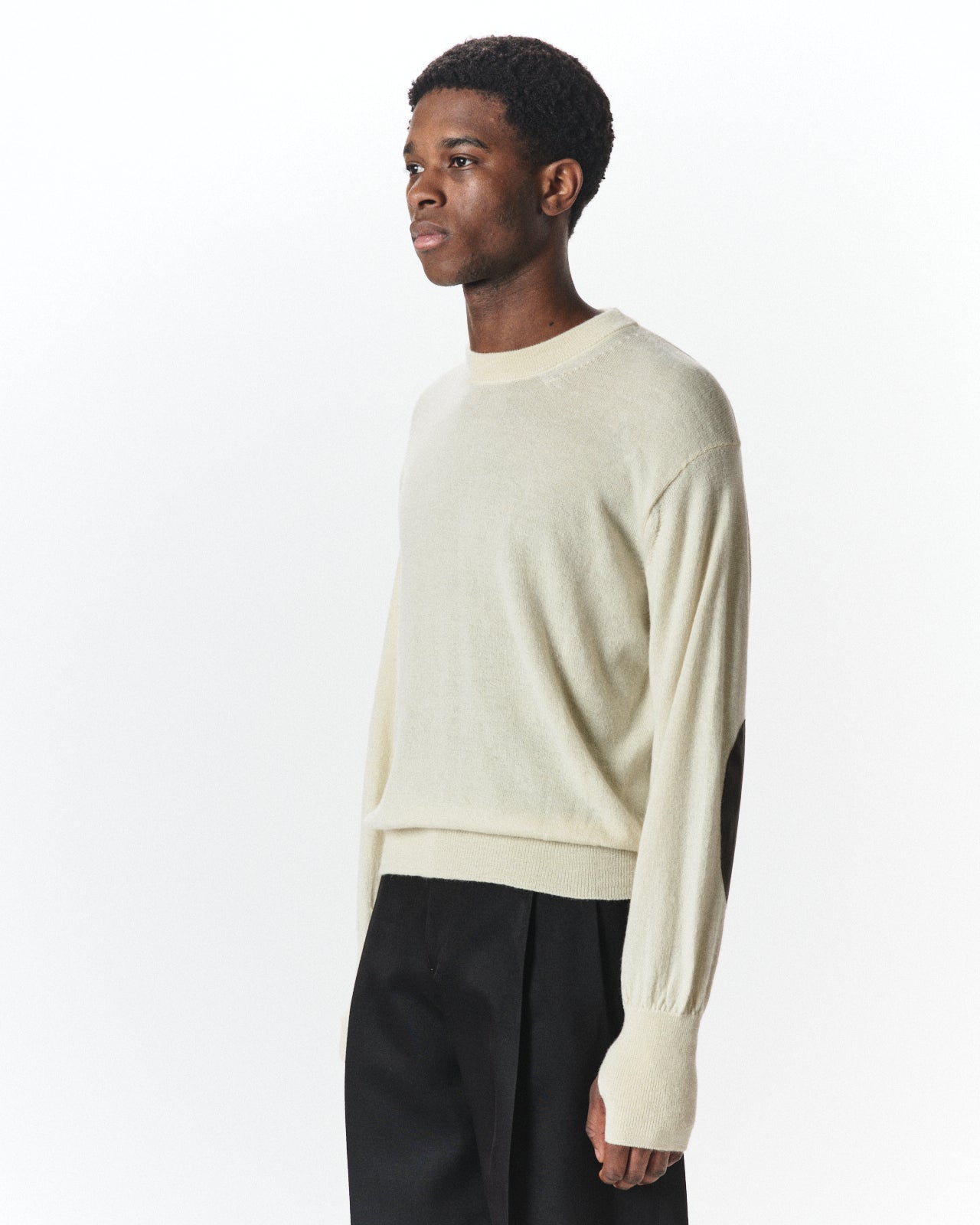 Alpaca Sixteen / Crew Neck Jumper, Natural White