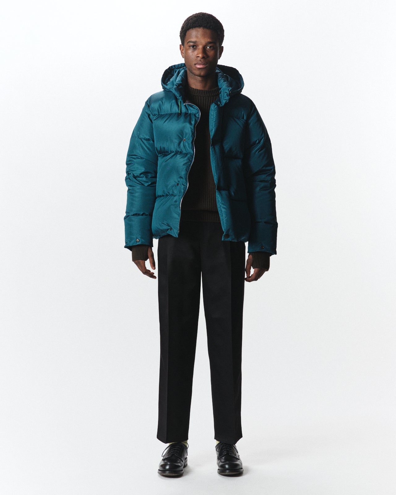 Bratac Silk Ripstop / Alpine Short Down Parka, Cerulean Blue