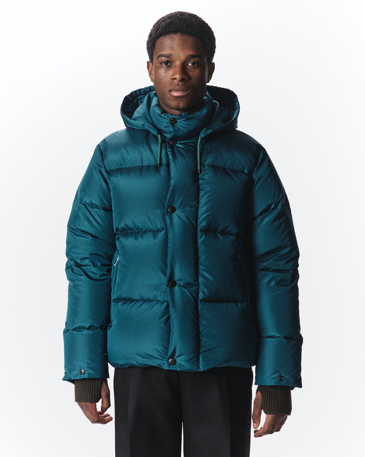 Bratac Silk Ripstop / Alpine Short Down Parka, Cerulean Blue