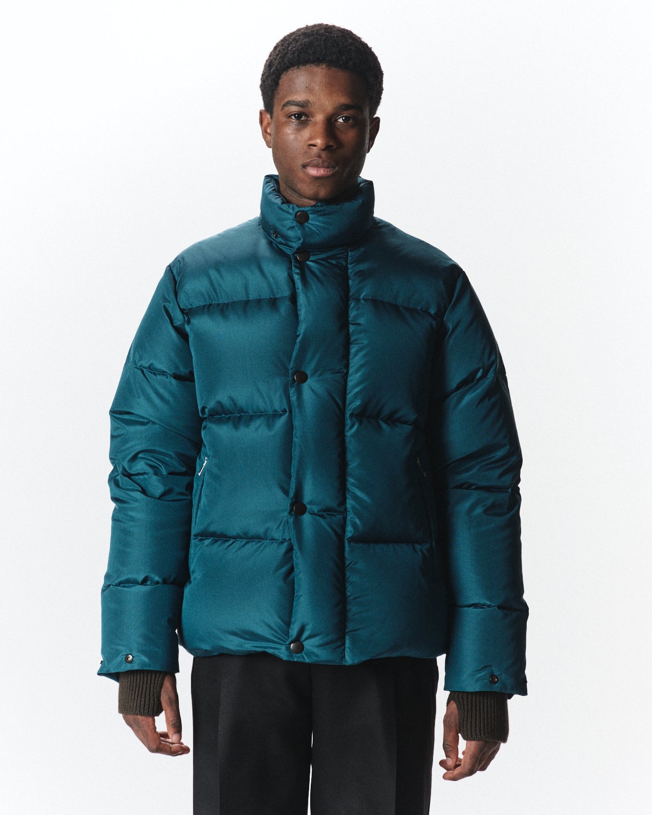 Bratac Silk Ripstop / Alpine Short Down Parka, Cerulean Blue