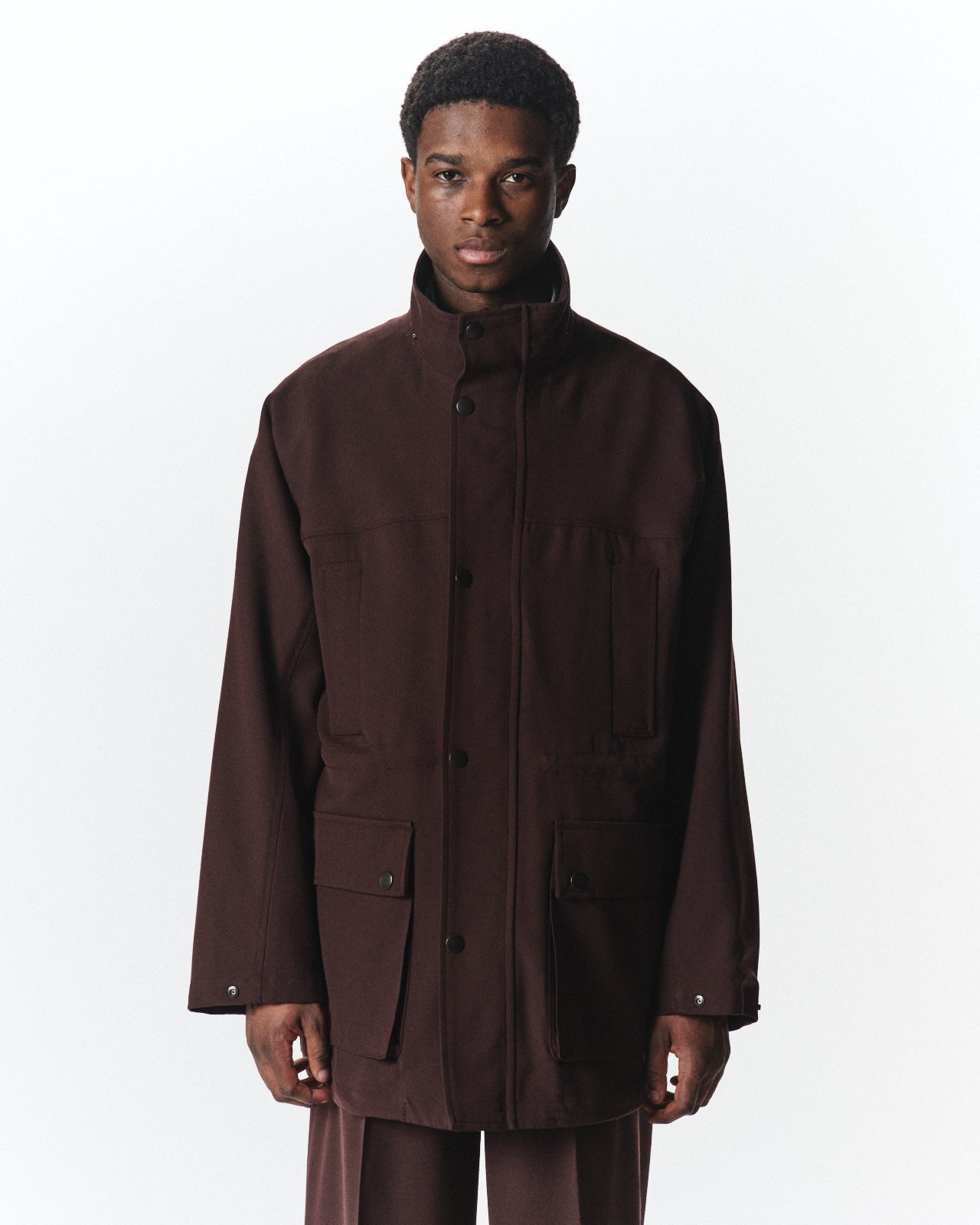 3/60 オーガニックウールサバイバルクロス® / マウンテンパーカ, Dark Brown