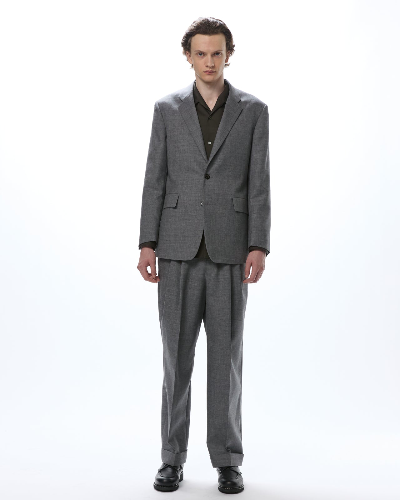 Organic Heavy Wool Tropical / Sports Coat, Top Gray