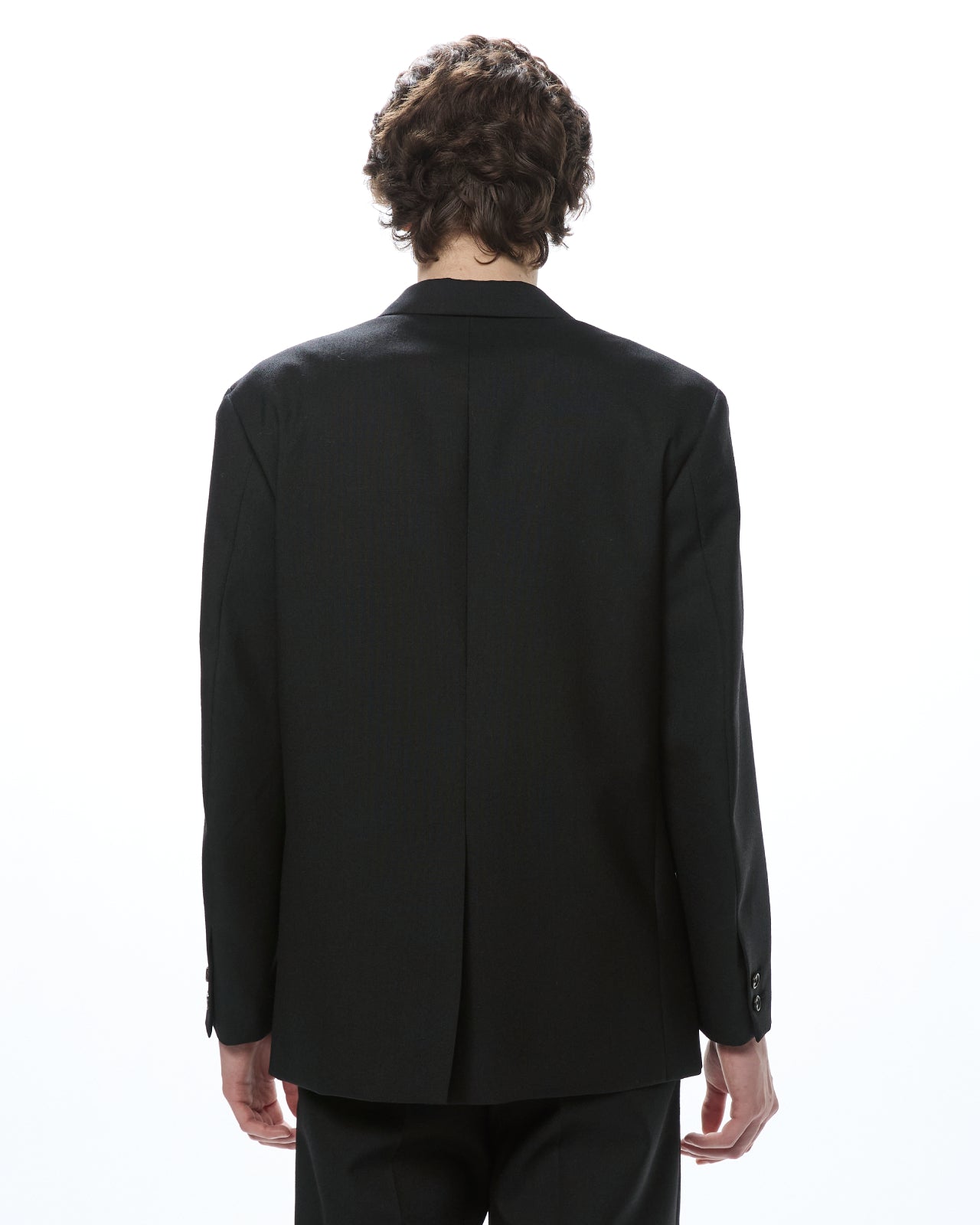 Organic Heavy Wool Tropical / Sports Coat, Black