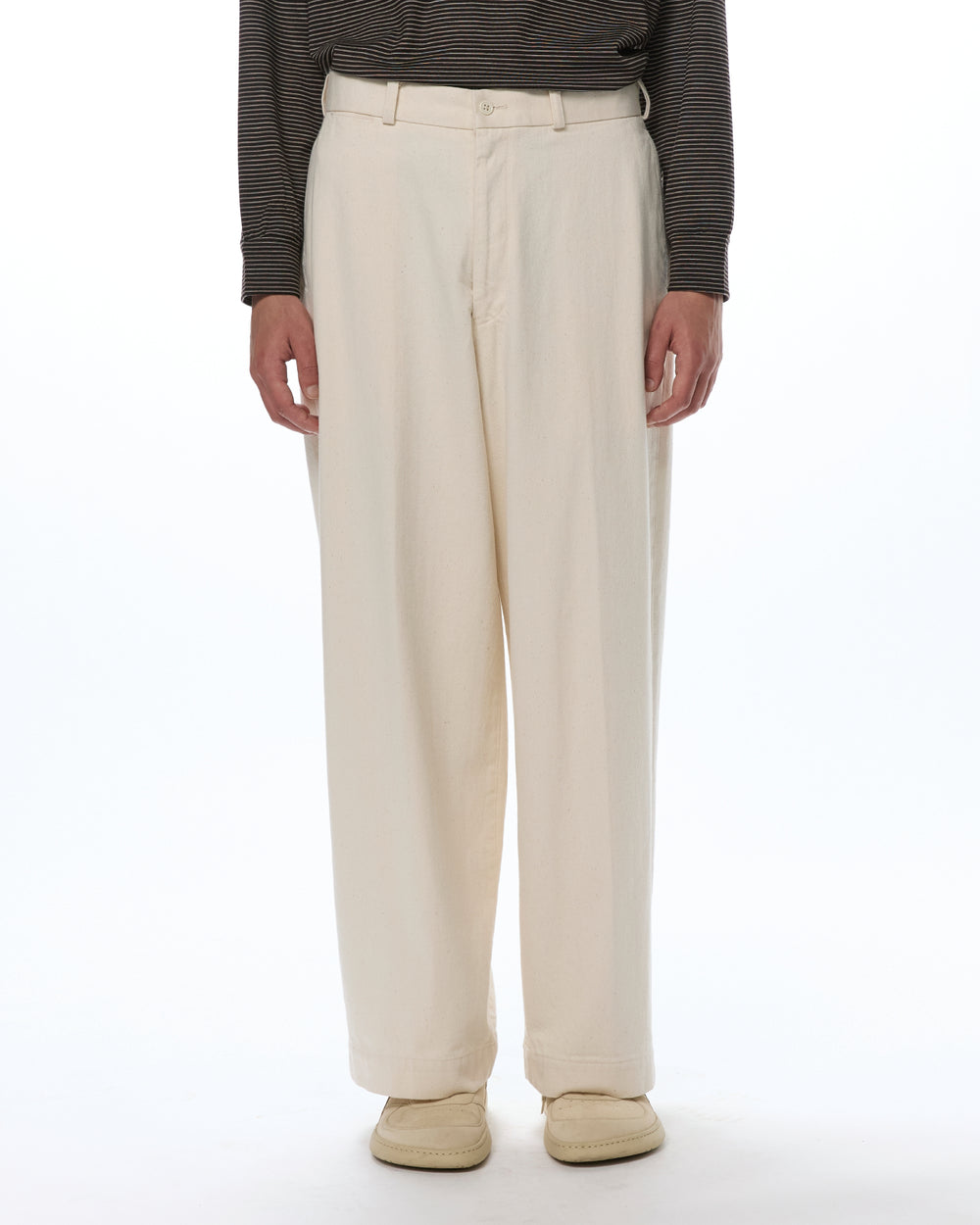 オーガニックコットン 12oz デニム / USMCスラックス, Ecru