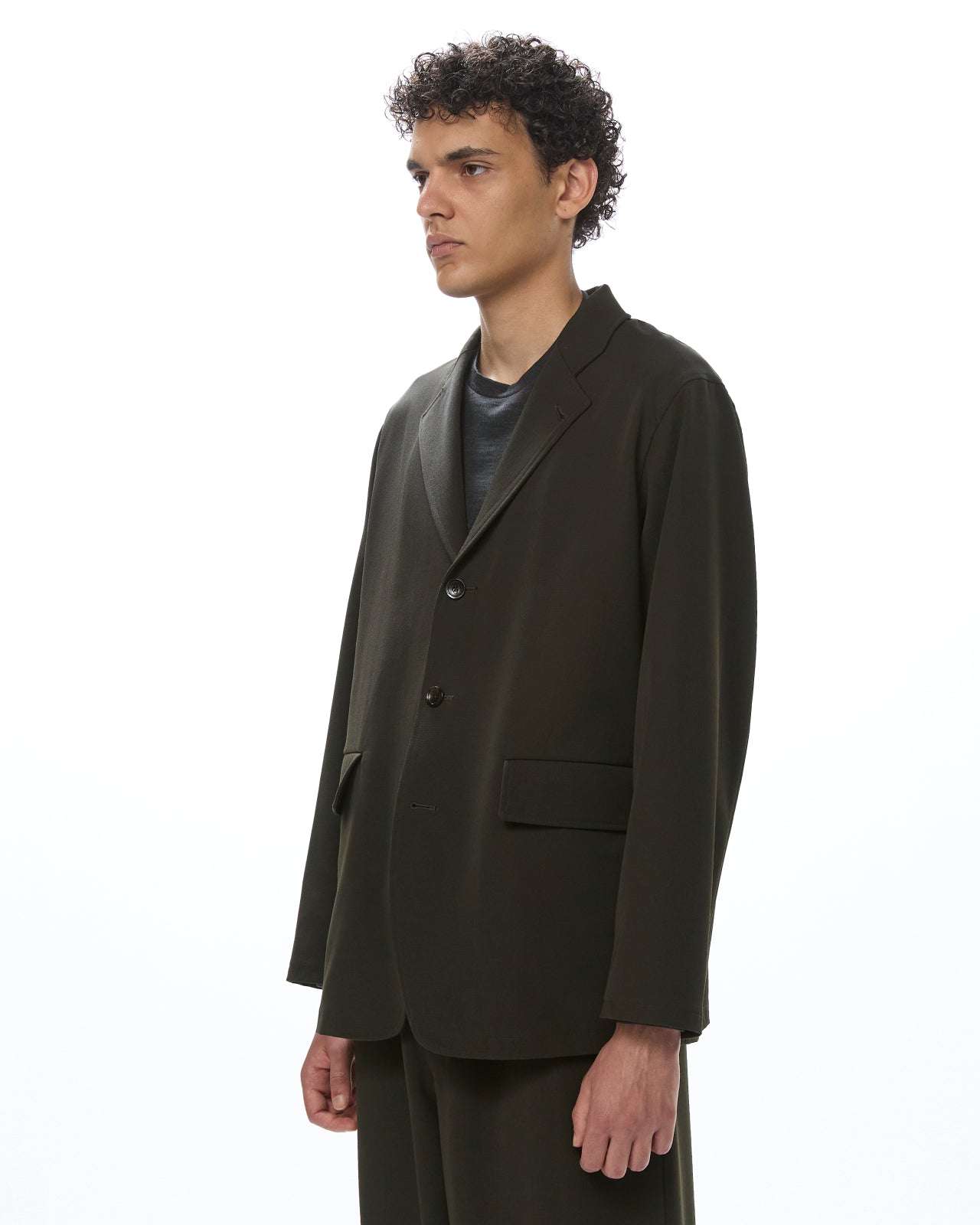ウールギャバワッシャータンブラー / リファインドストロールジャケット, Dark Olive