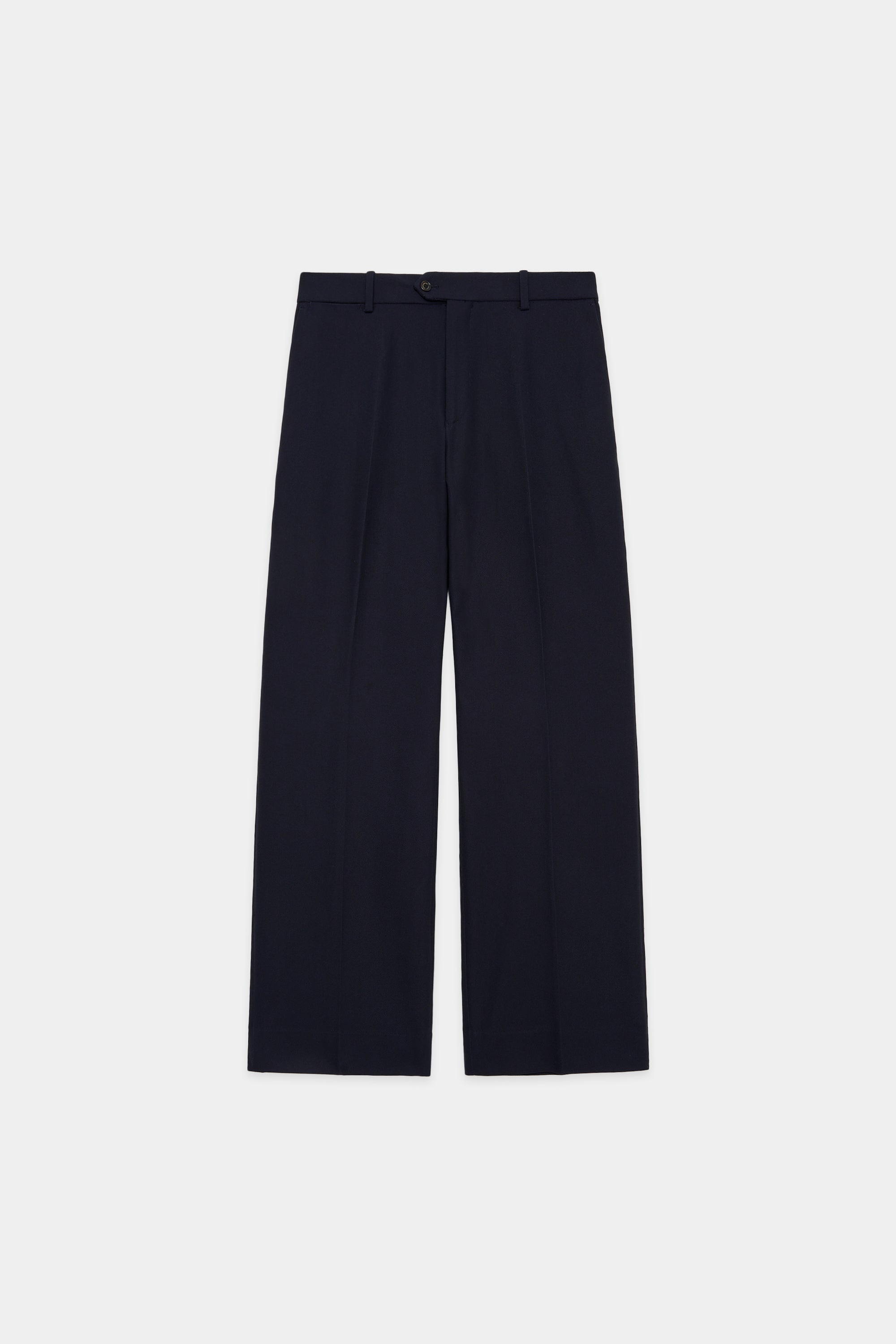 オーガニックコットンサバイバルクロス / フラットフロントフレアトラウザーズ, Navy