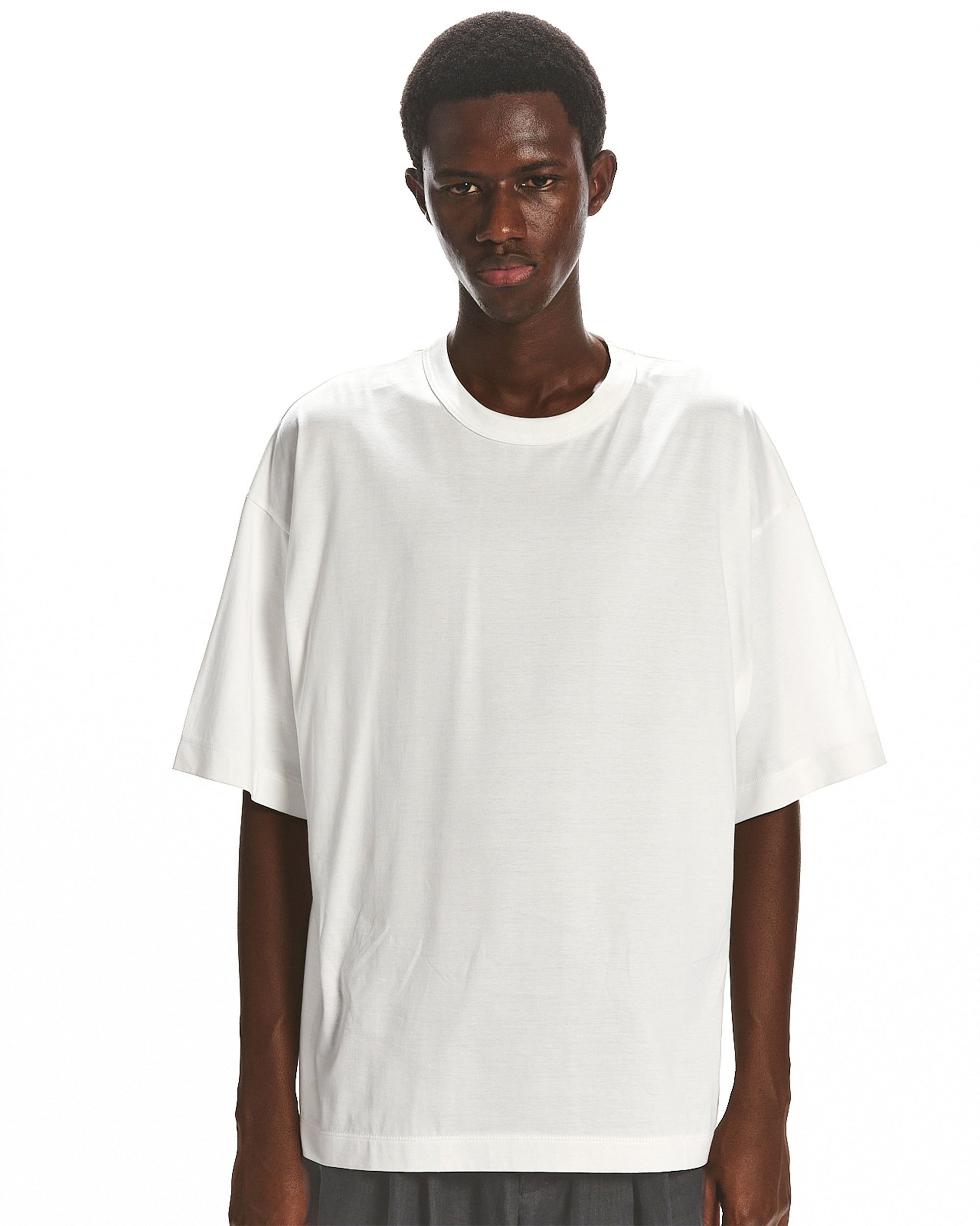 オーガニックGIZA 80/2天竺 / コンフォートフィットTee, White