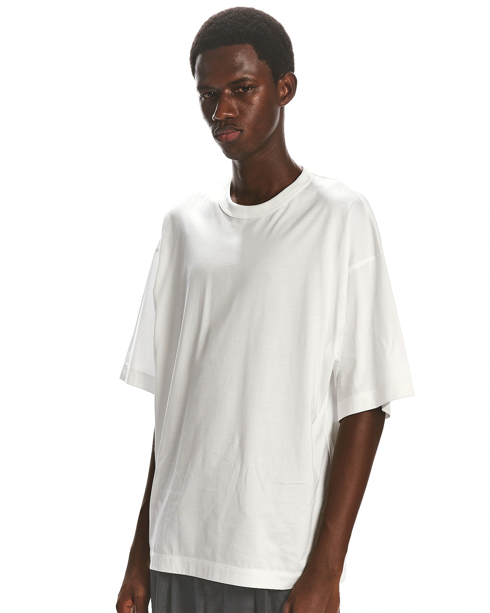 オーガニックGIZA 80/2天竺 / コンフォートフィットTee, White