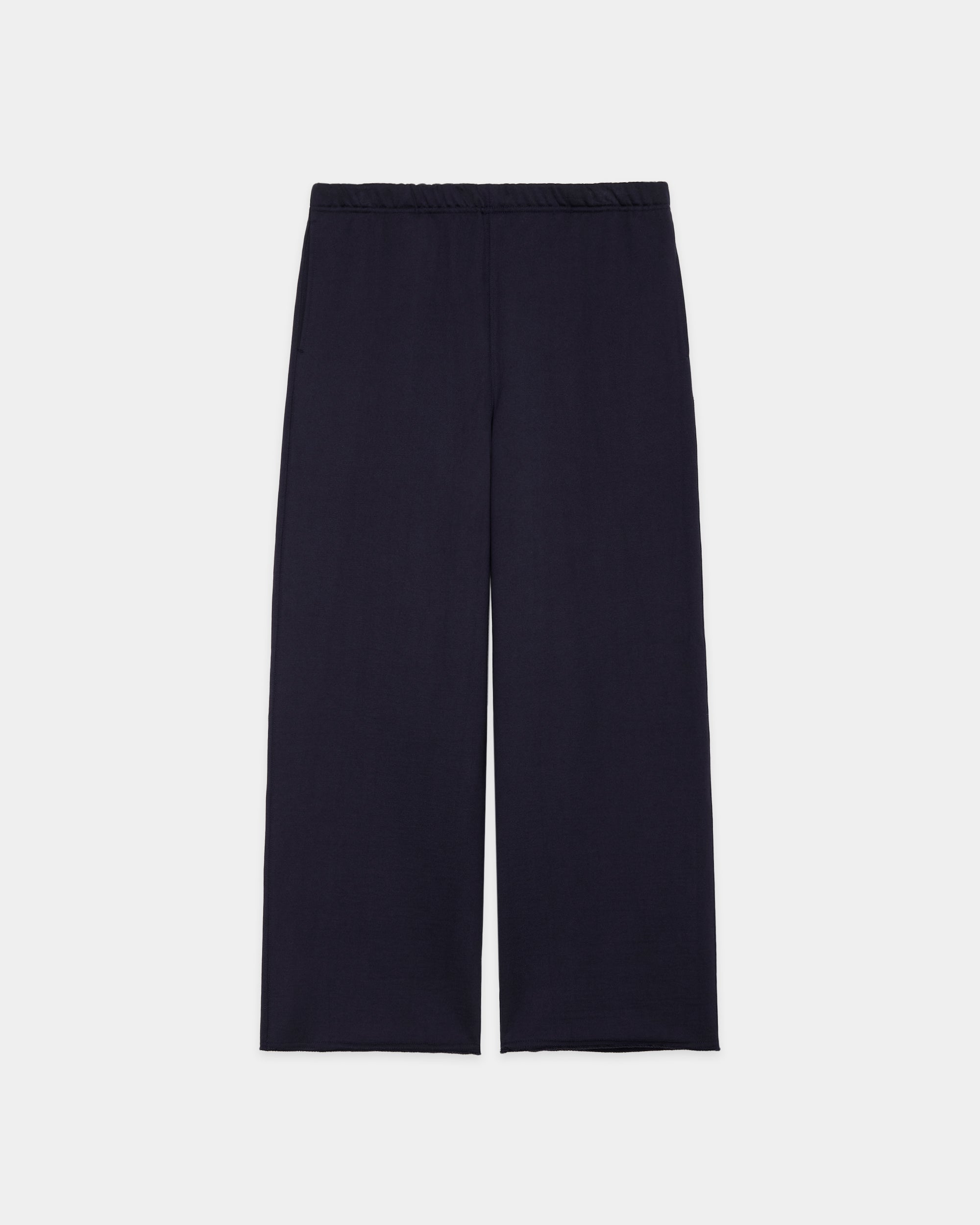 オーガニックコットンヘビー吊裏毛 / ワイドジムパンツ, D Navy