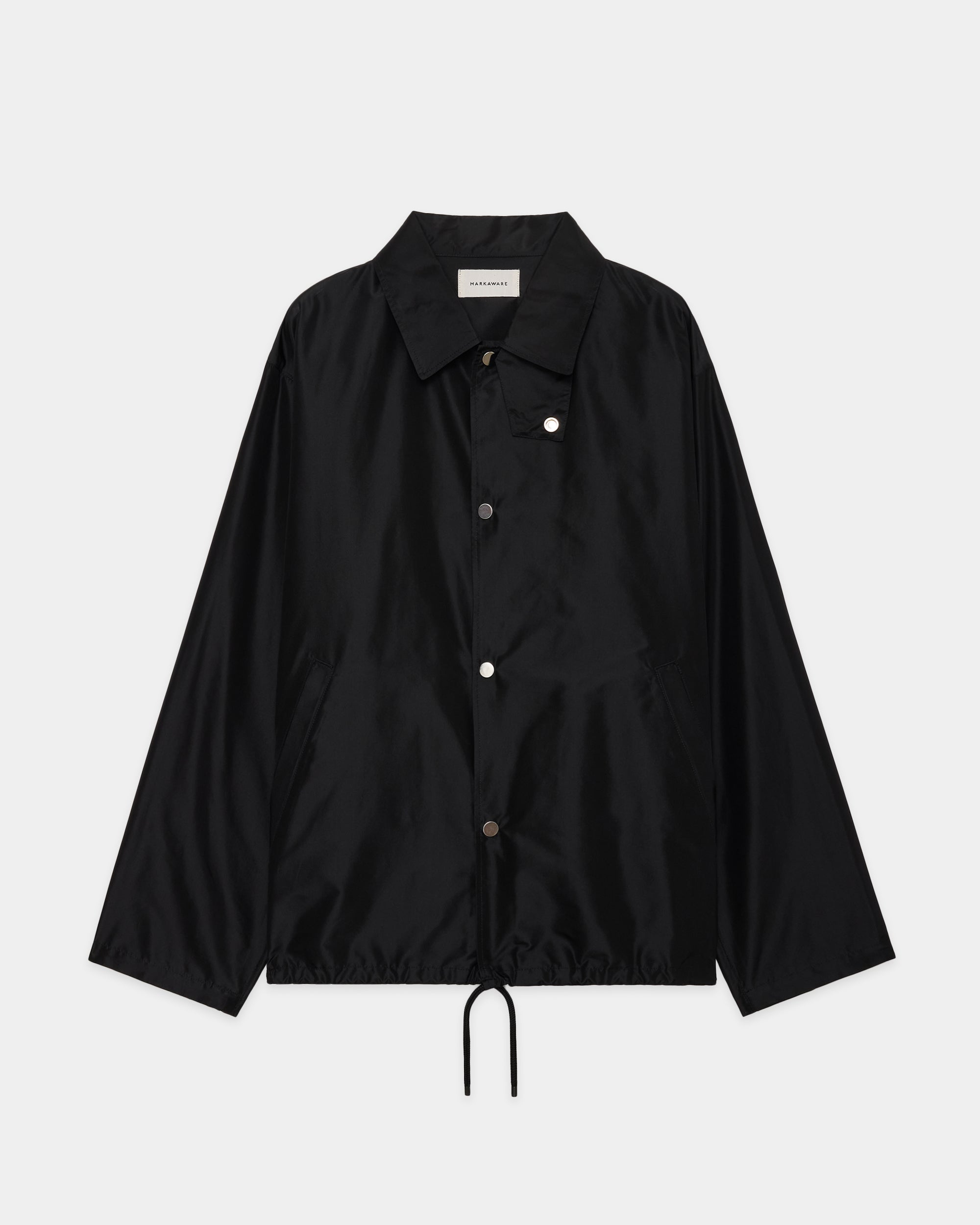 シルクタフタ / コーチジャケット, Black