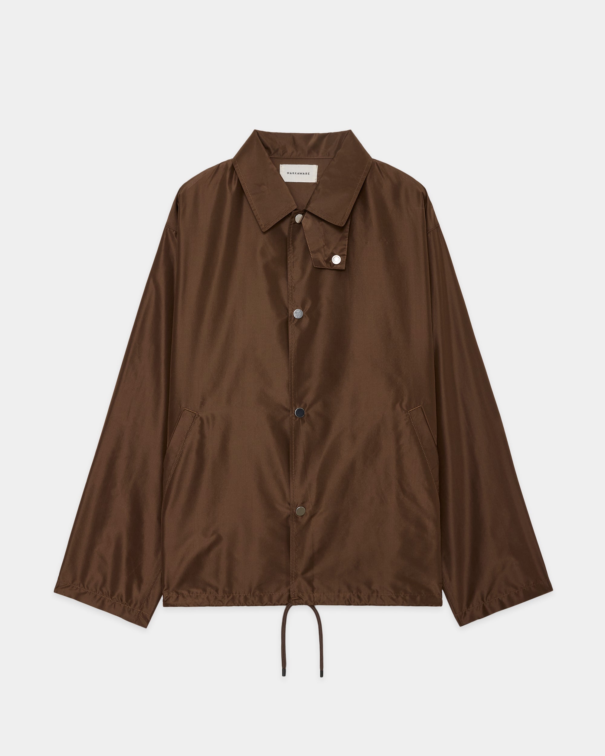 シルクタフタ / コーチジャケット, Burnt Umber