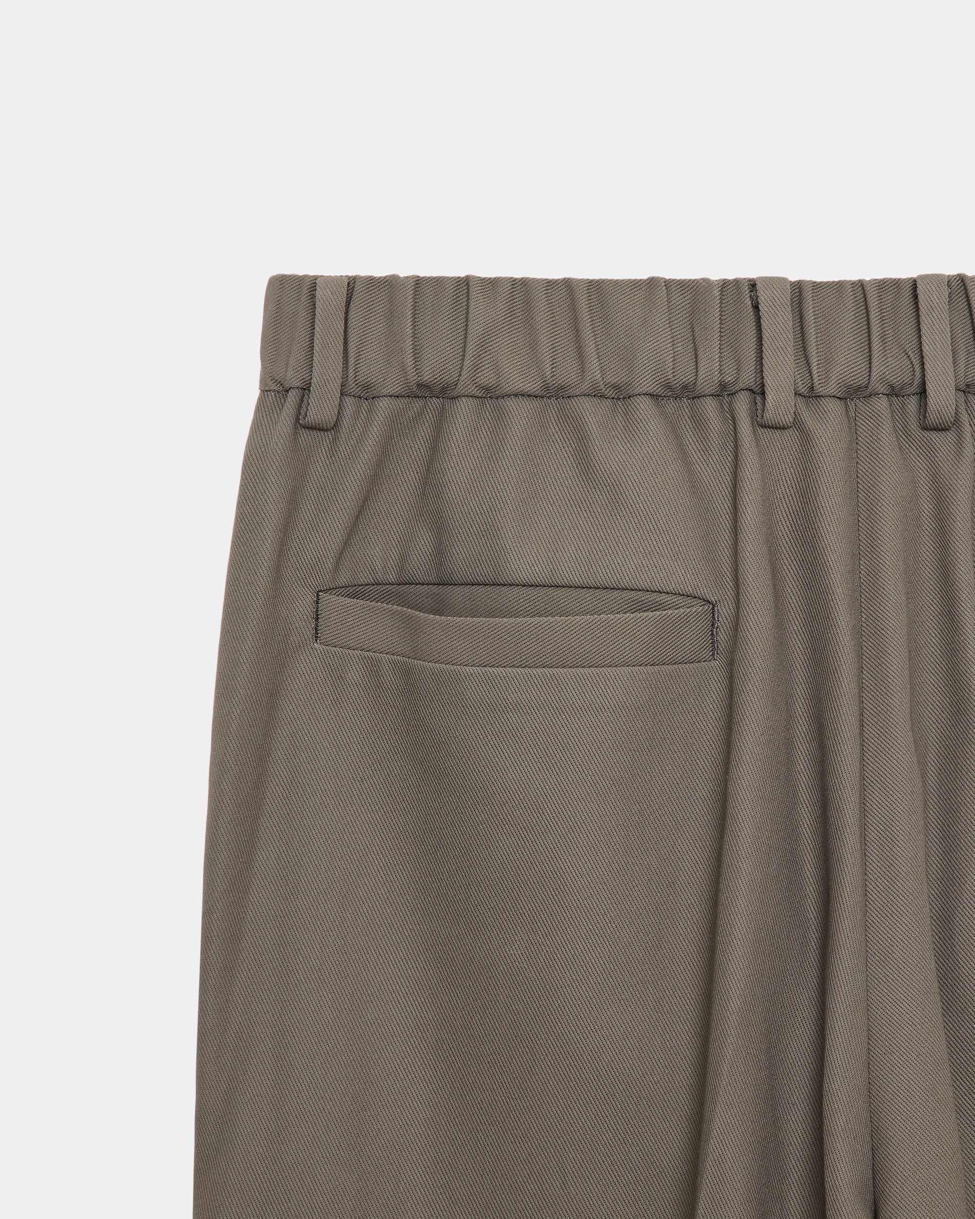 オーガニックコットンサバイバルクロス / フラットテーパードトラウザーズ, Gray