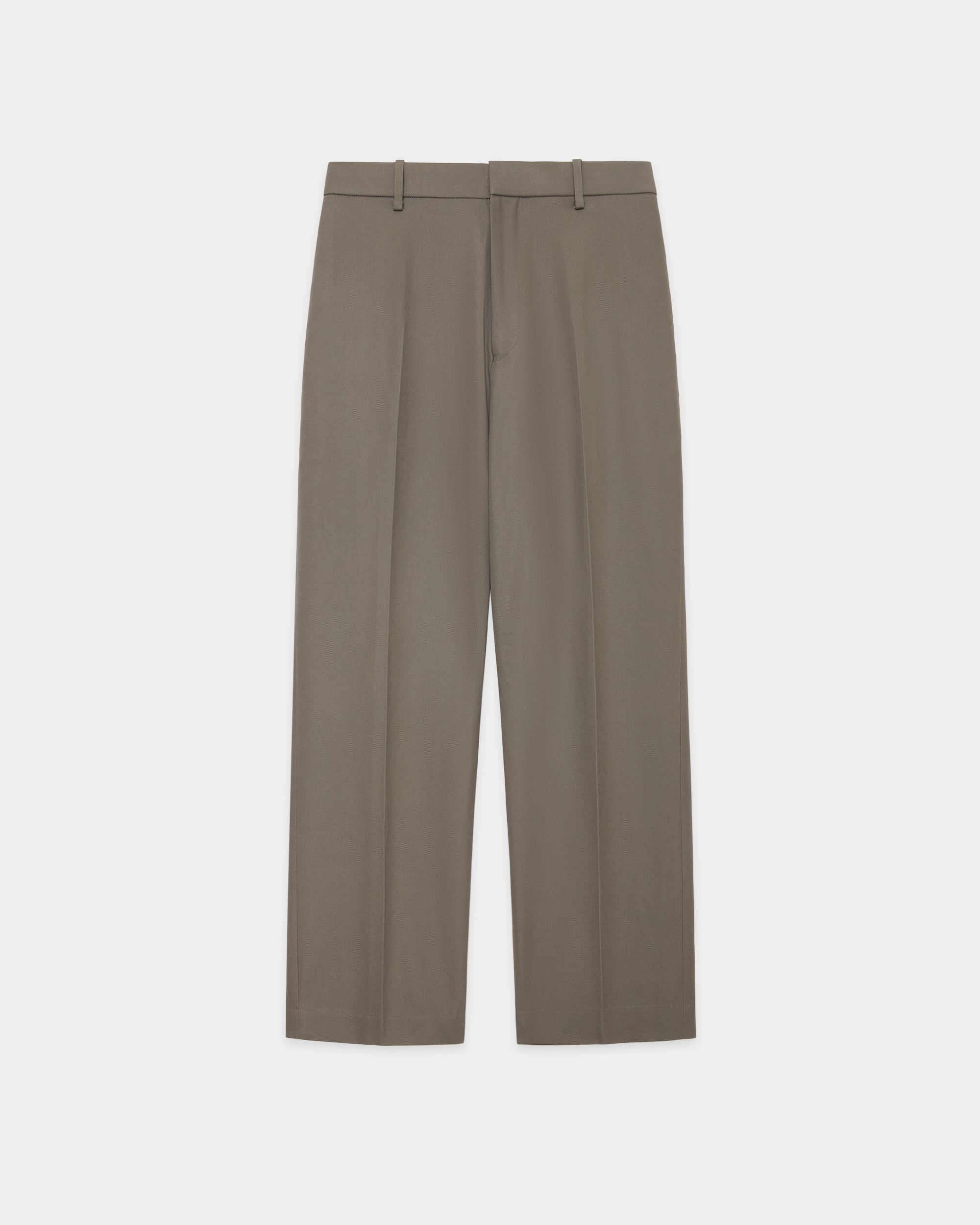 オーガニックコットンサバイバルクロス / フラットテーパードトラウザーズ, Gray