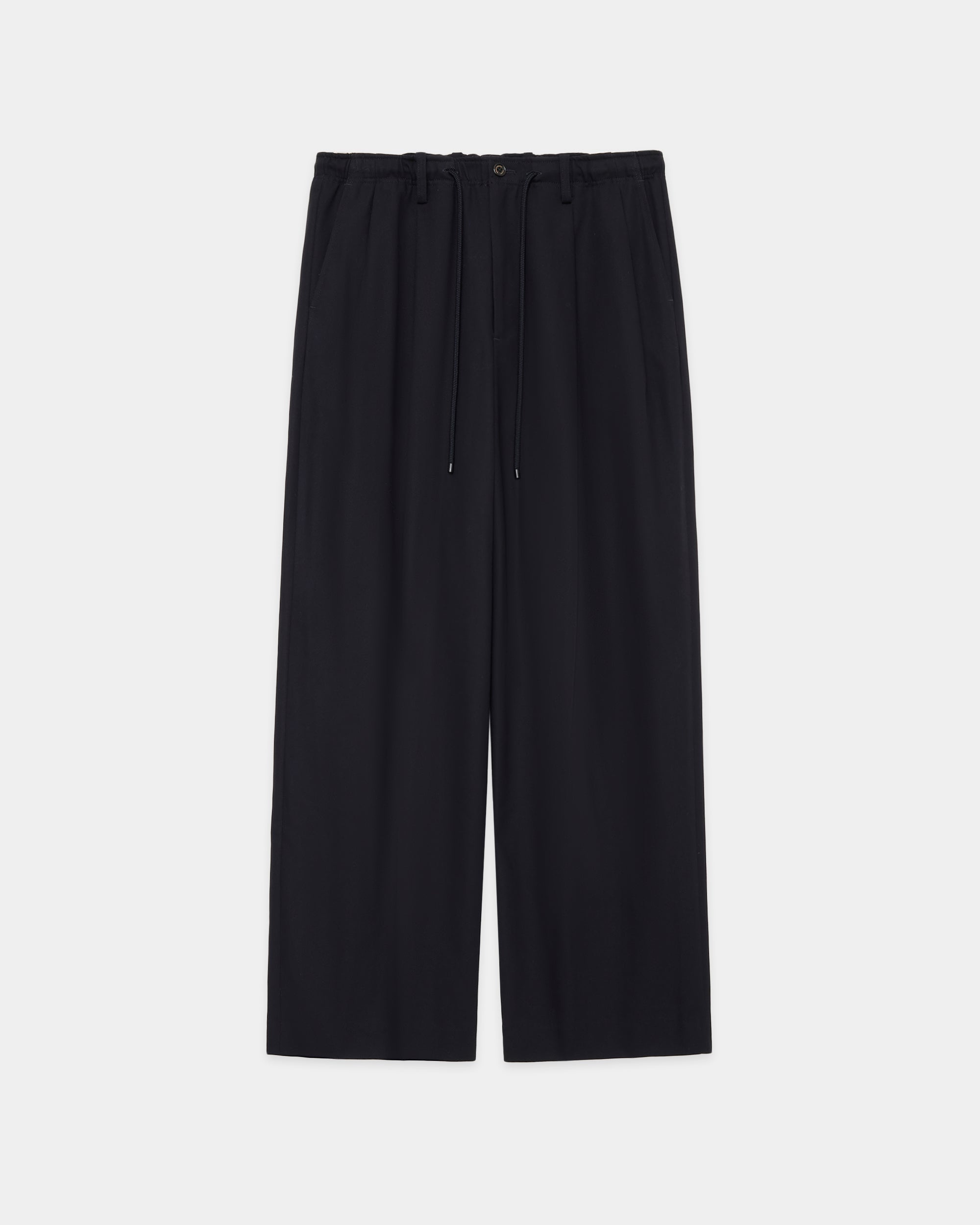 オーガニックコットンサバイバルクロス / ダブルプリーテッドイージートラウザーズ, Navy