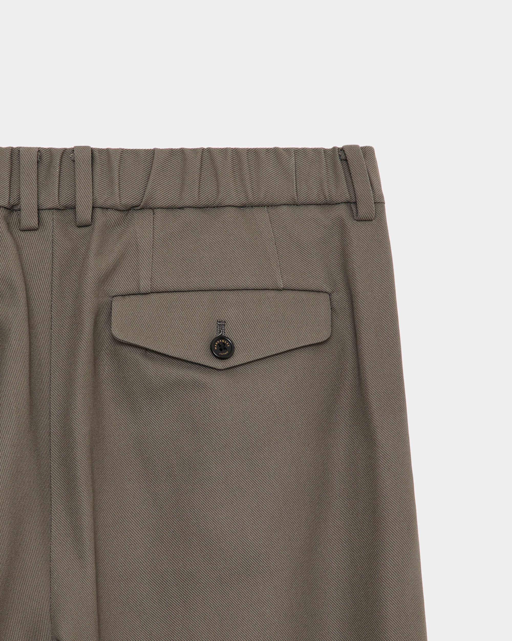 オーガニックコットンサバイバルクロス / トリプルプリーテッドワイドトラウザーズ, Gray