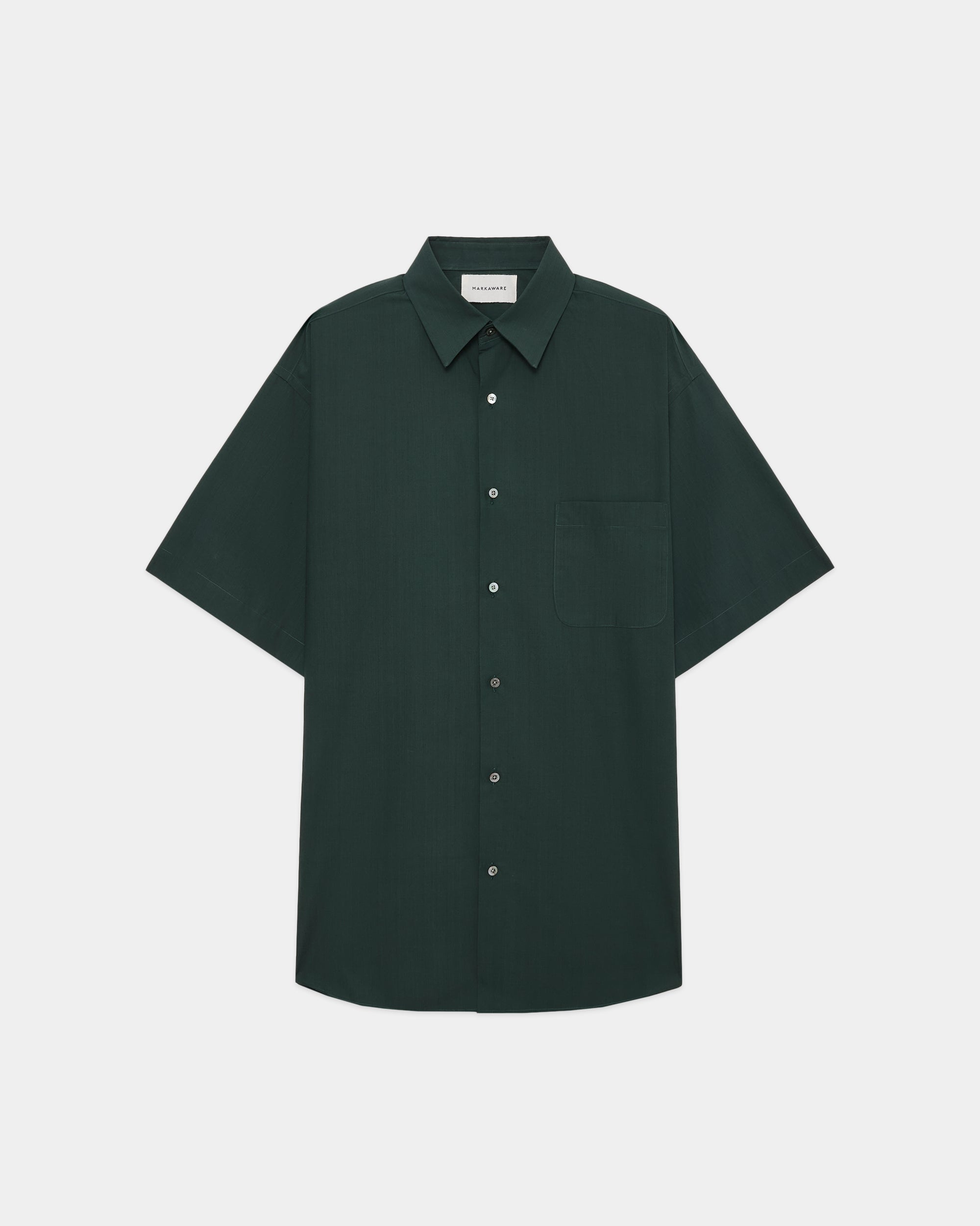 オーガニックGIZA80/1タイプライター / コンフォートフィットS/Sシャツ, Dark Slate Green