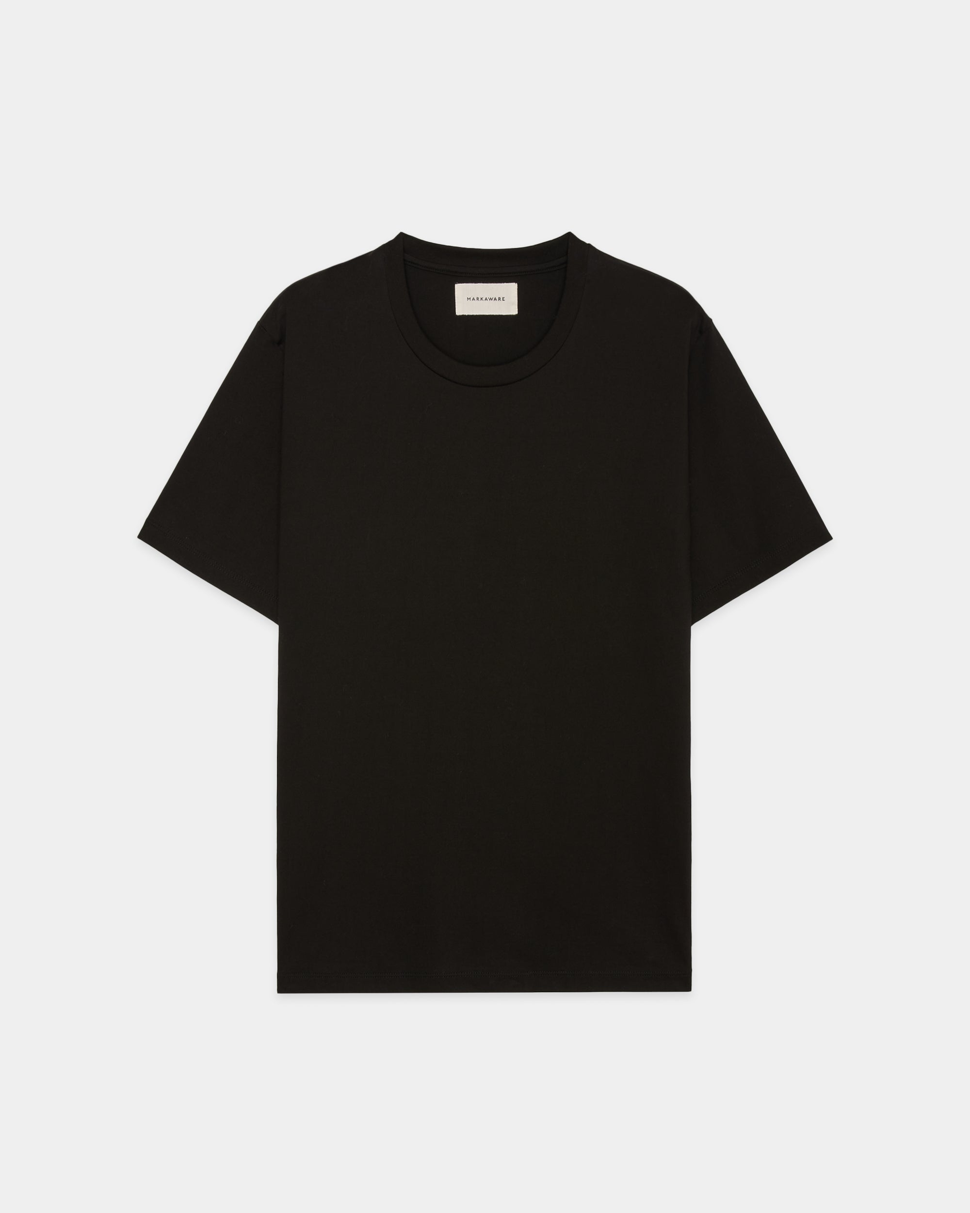 オーガニックGIZA 60/3天竺 サバイバルクロス® / レギュラーフィットTee, Black