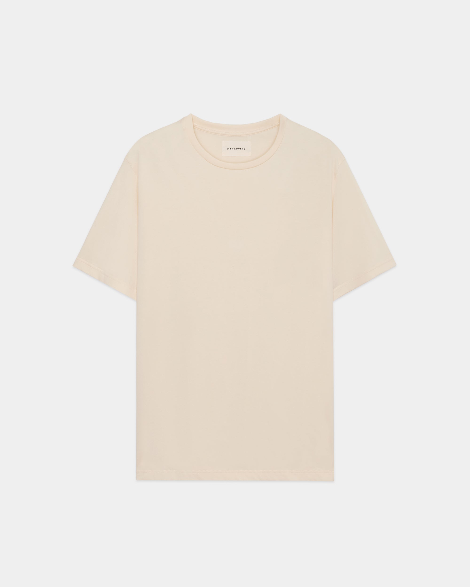 Organic Giza 60/2 Circular Jersey / Short Sleeve Tee, Raw White