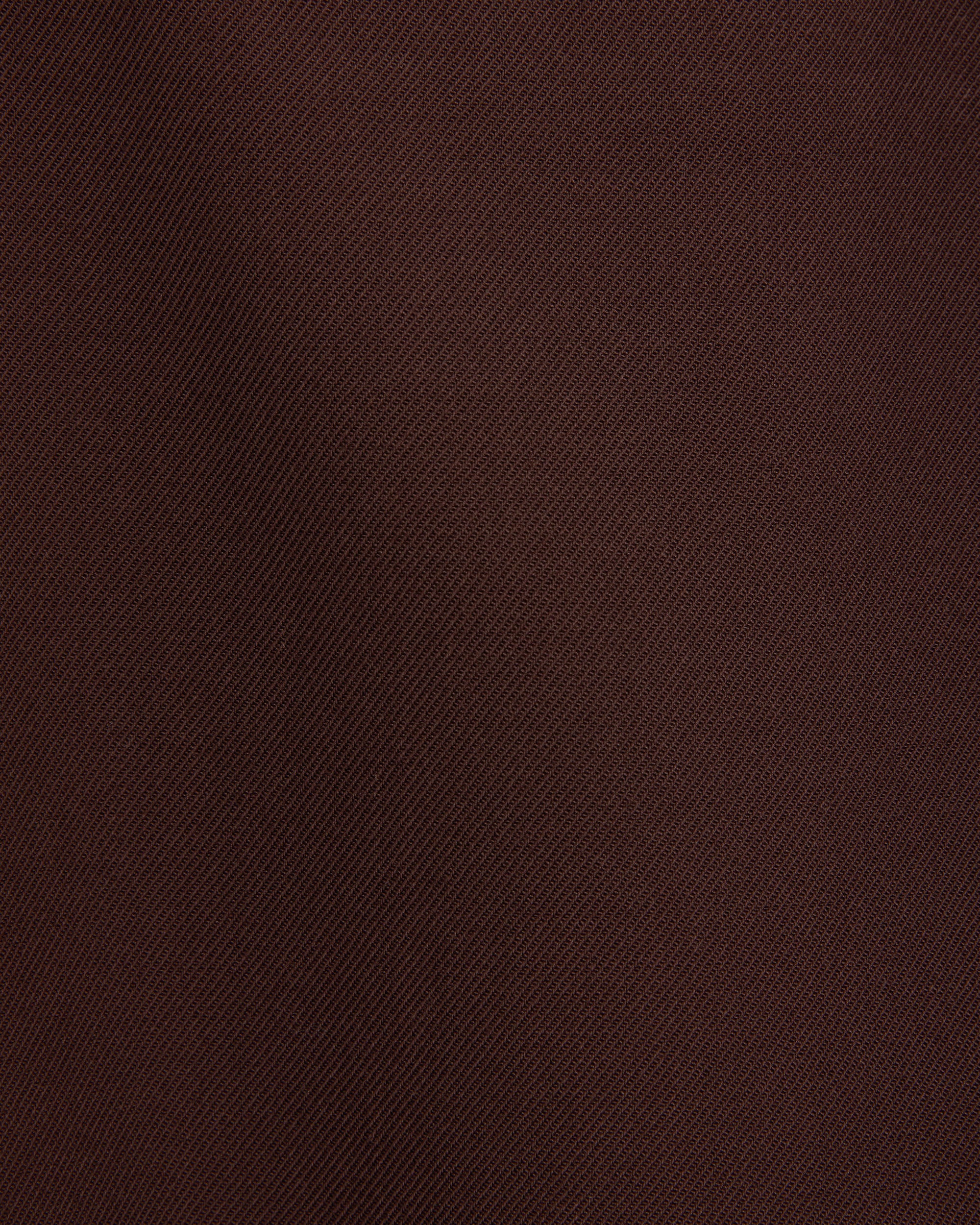 3/60 オーガニックウールサバイバルクロス® / フラットテーパードトラウザーズ, Dark Brown