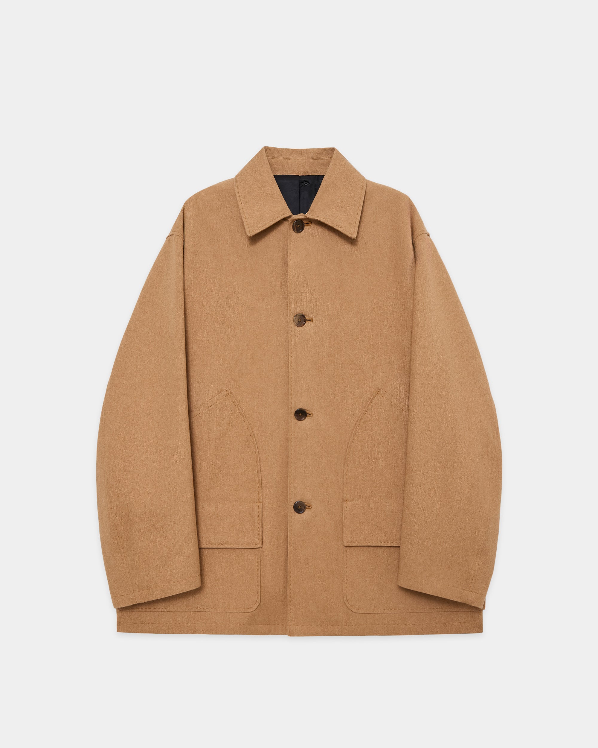 オーガニックコットンダック / シャスールジャケット, Natural Brown