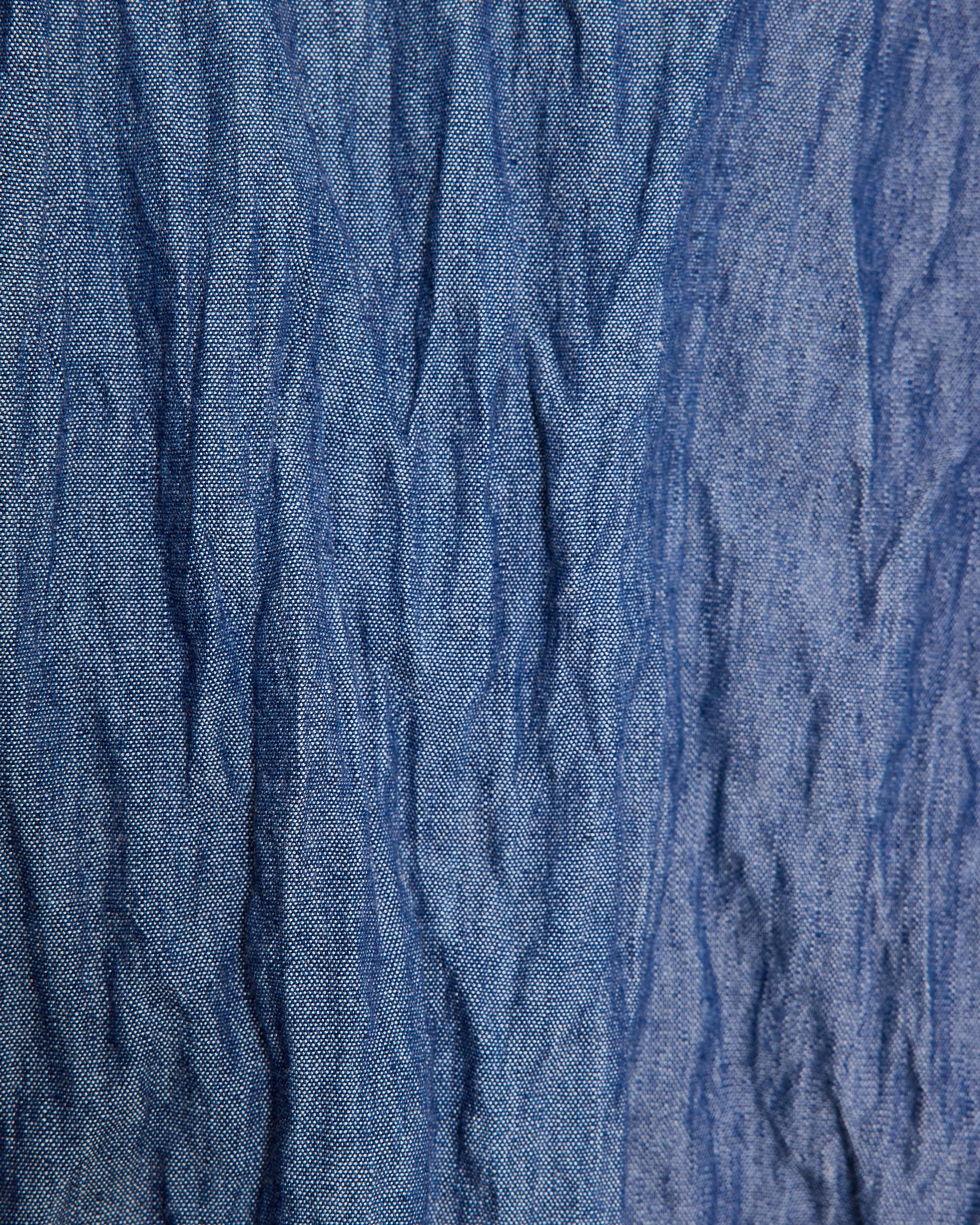 コットンステンレスシャンブレー / ツーポケットワークシャツ, Indigo