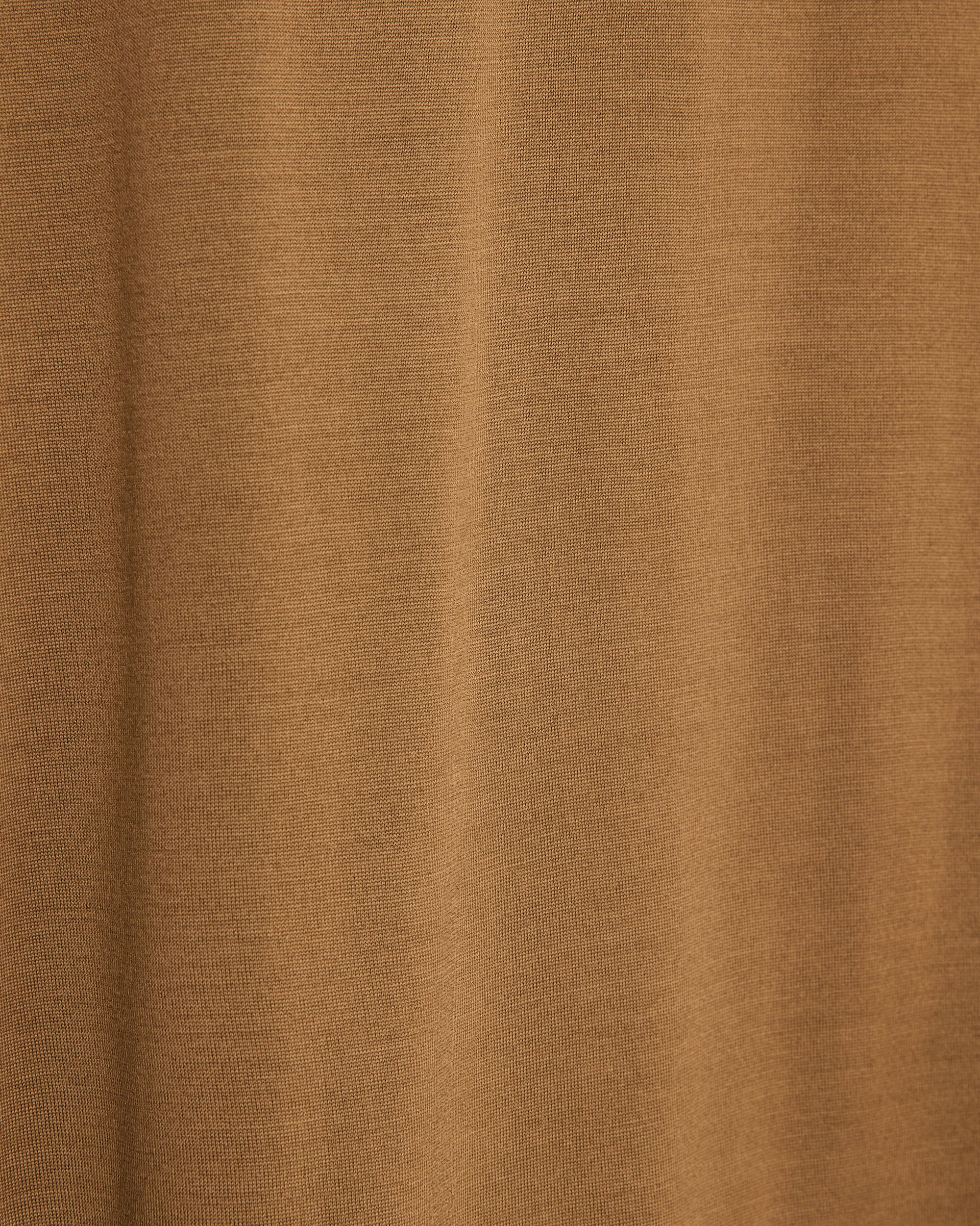 Super 160s Wool Washable Knit / Relaxed Fit Turtle Neck, Coyote