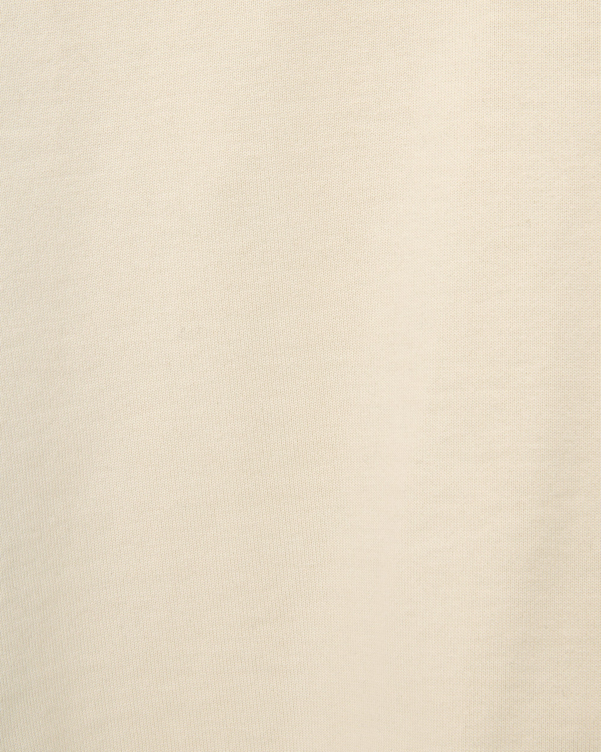 Organic Cotton Heavy Fleece / Comfort Half Zip, Ivory