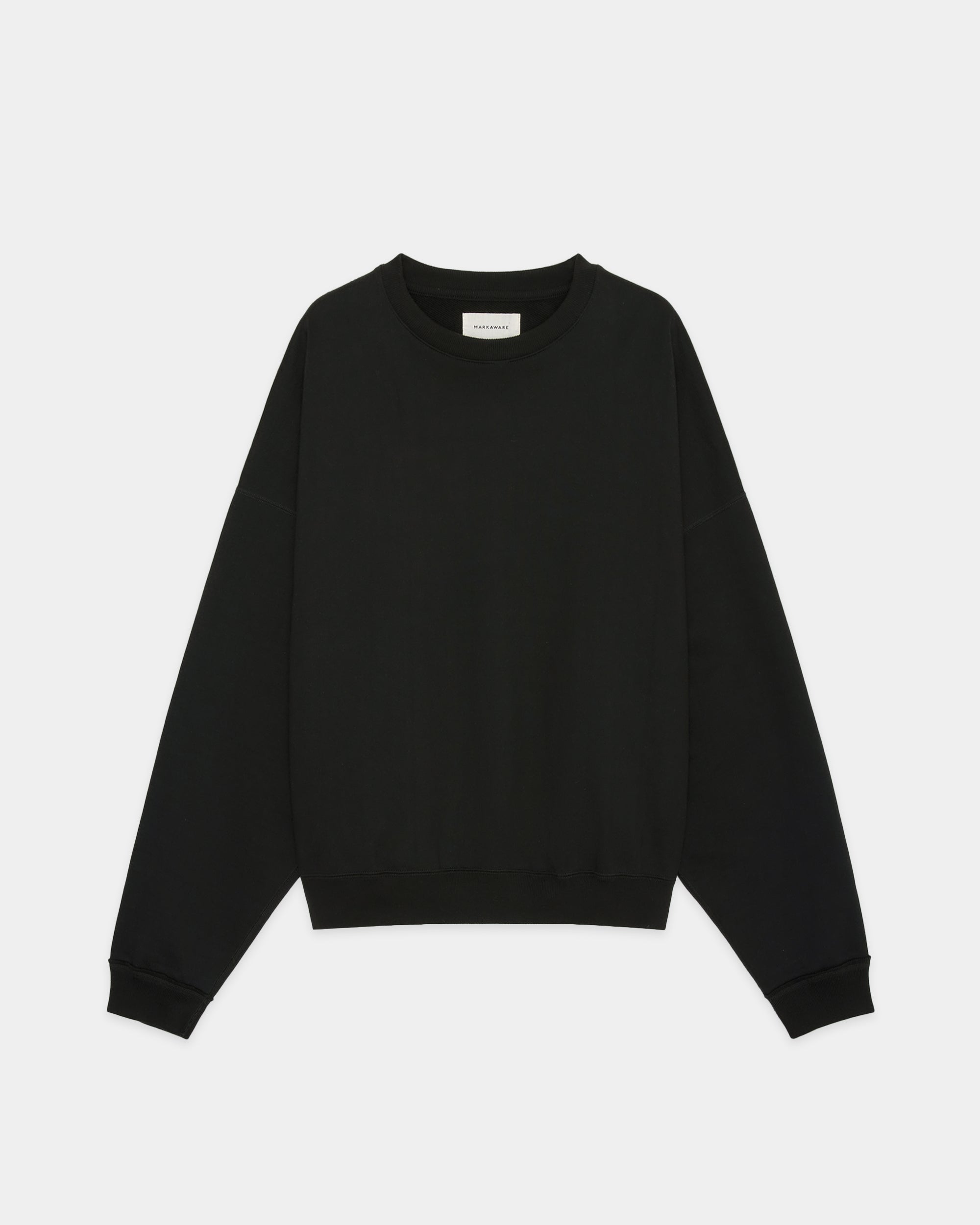 Organic Cotton Heavy Fleece / Huge Sweat Short, Black
