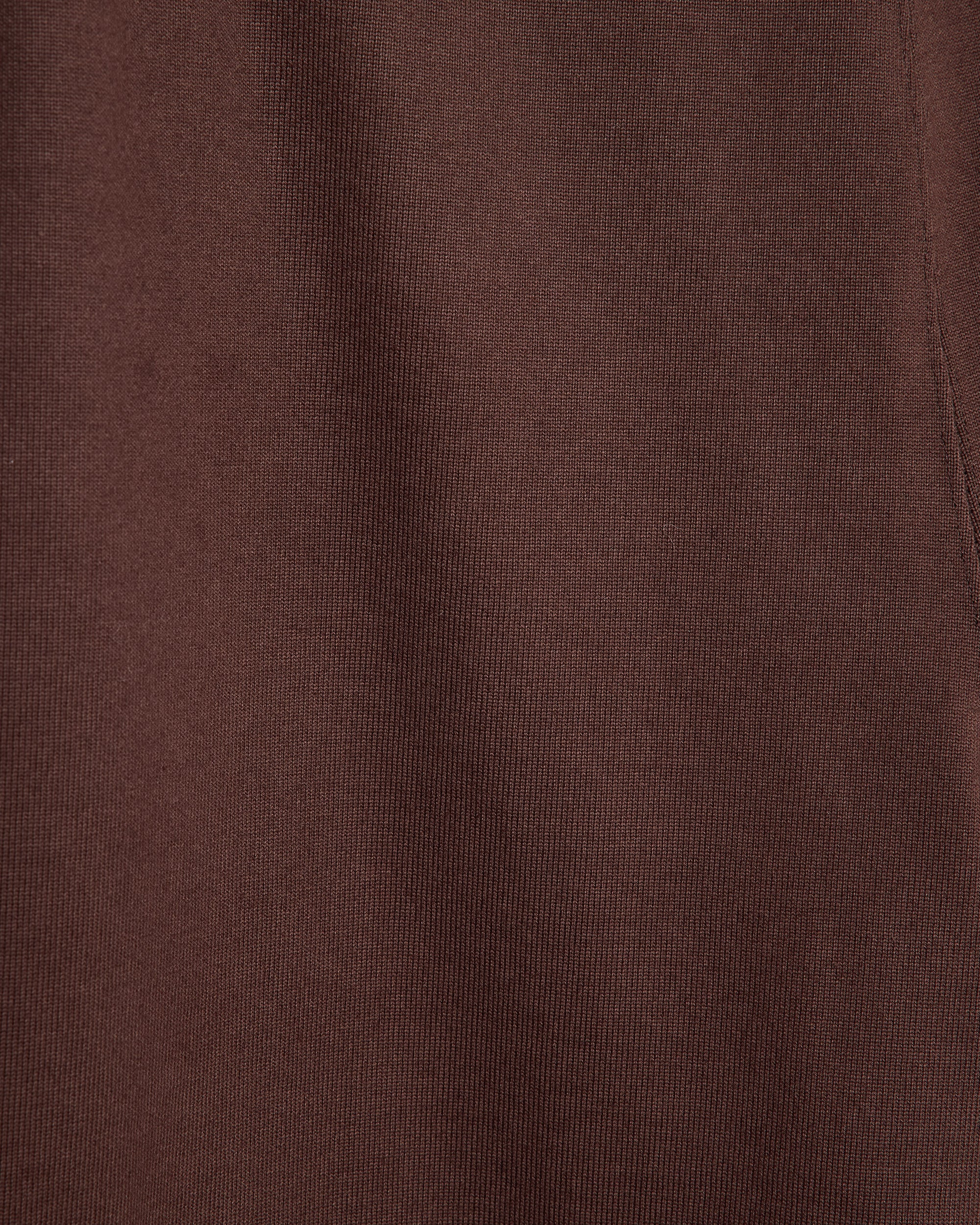 Organic Cotton Heavy Fleece / Wide Gym Pants, Dark Brown