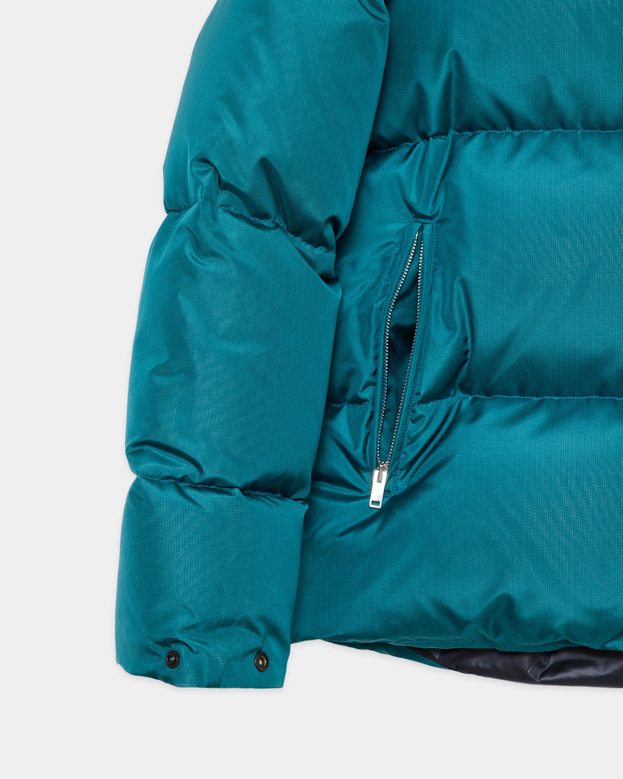 Bratac Silk Ripstop / Alpine Short Down Parka, Cerulean Blue