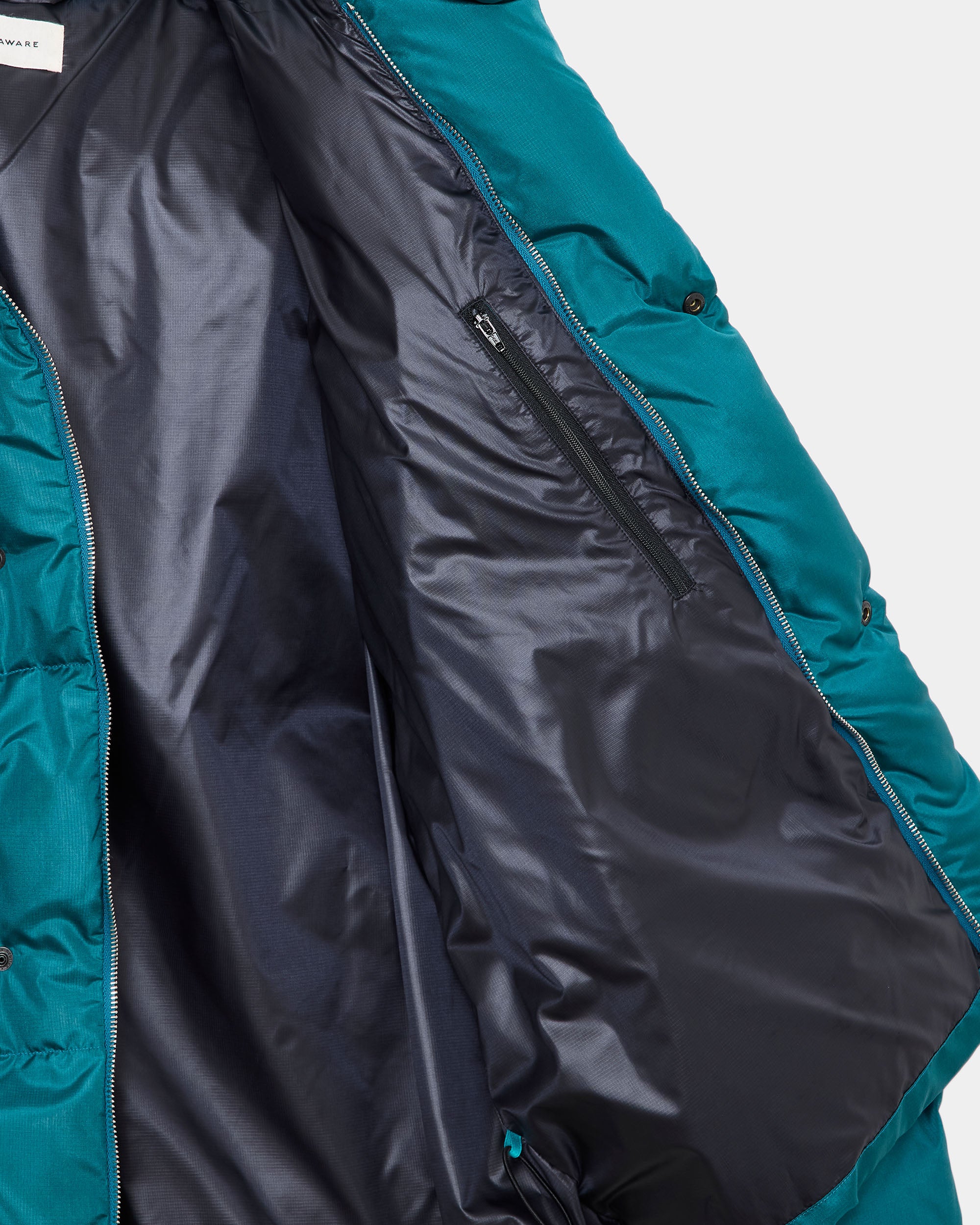 Bratac Silk Ripstop / Alpine Short Down Parka, Cerulean Blue