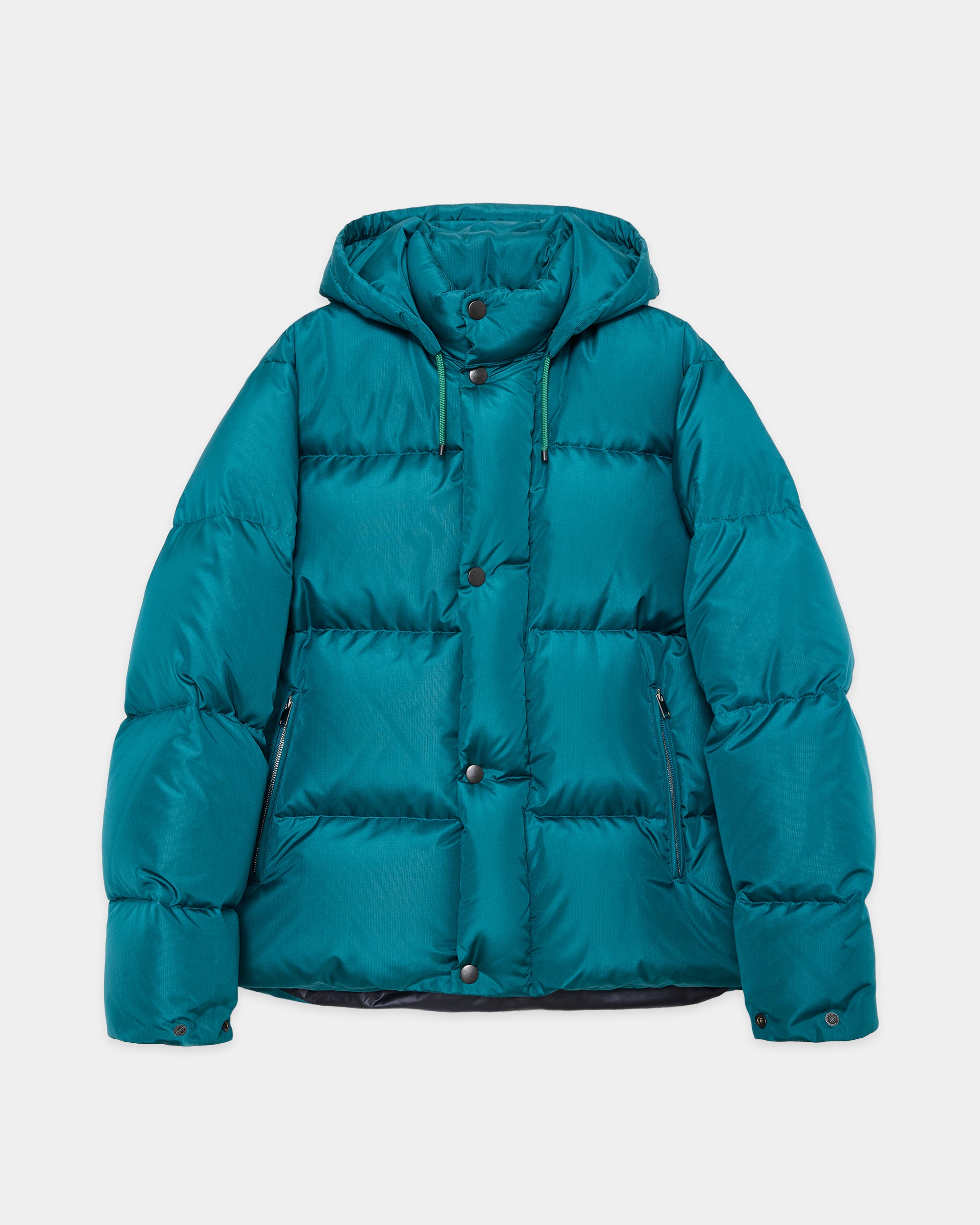 Bratac Silk Ripstop / Alpine Short Down Parka, Cerulean Blue