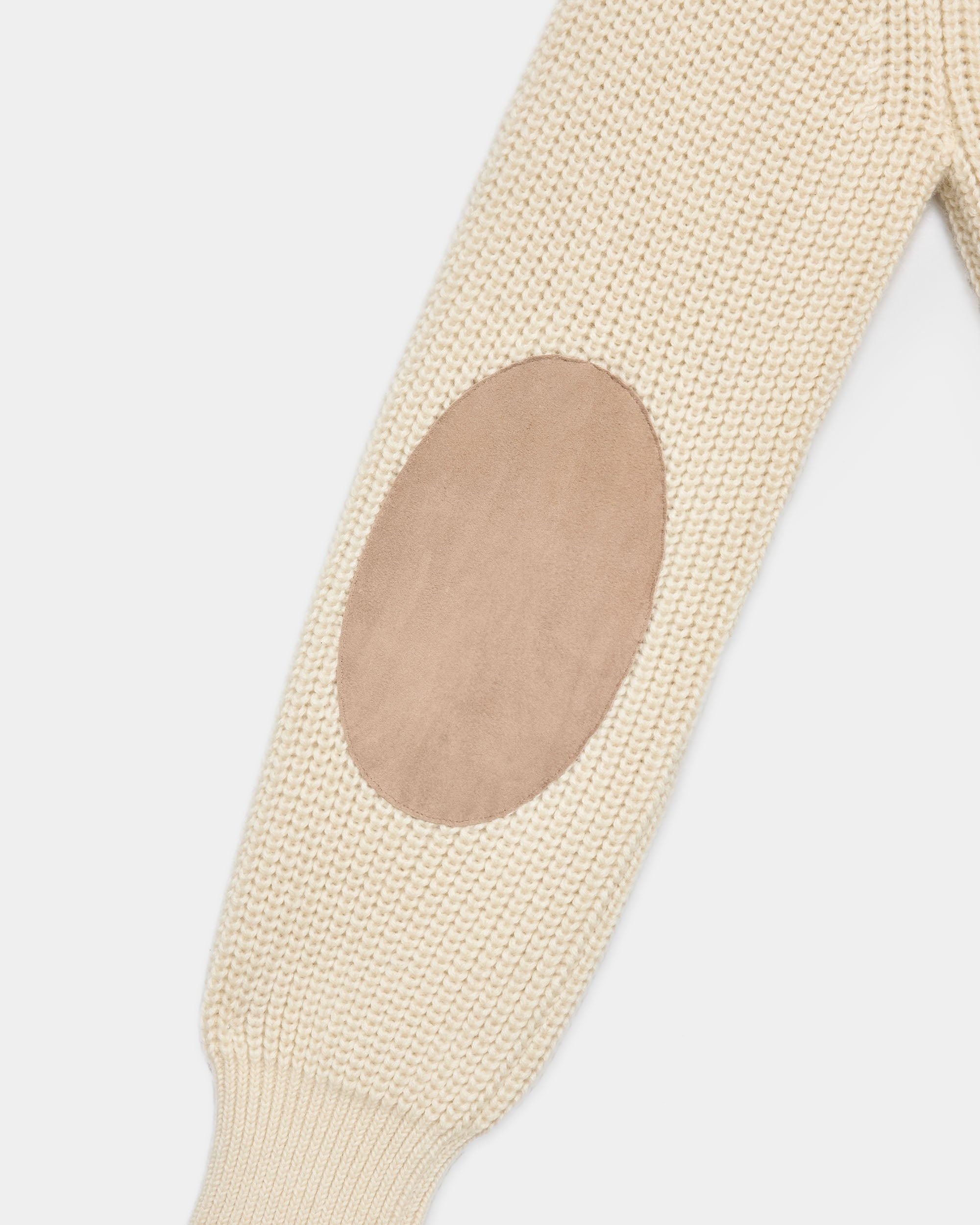 アルパカ16 / リブドポロカラージャンパー, Natural White