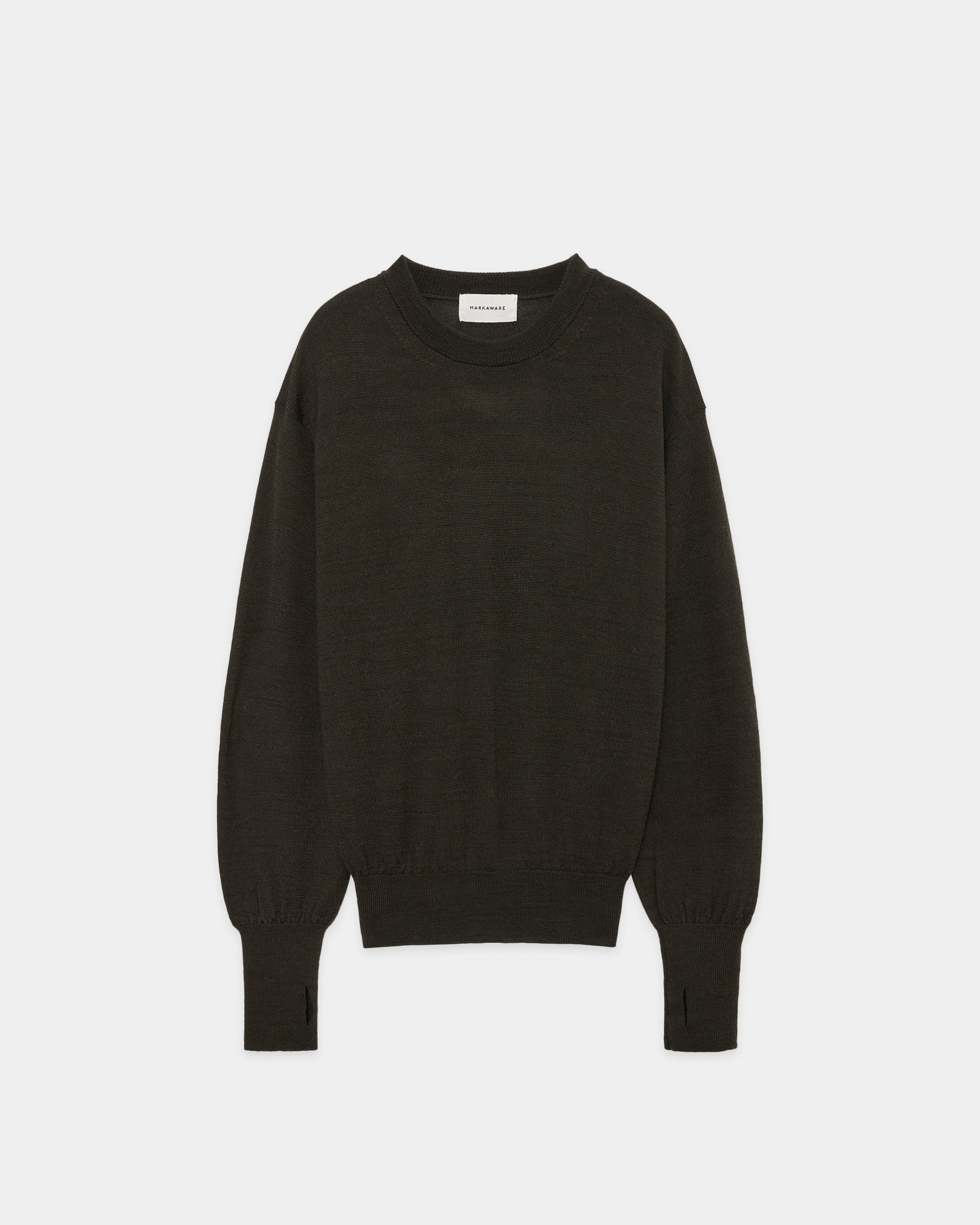 アルパカ16 / クルーネックジャンパー, Dark Olive