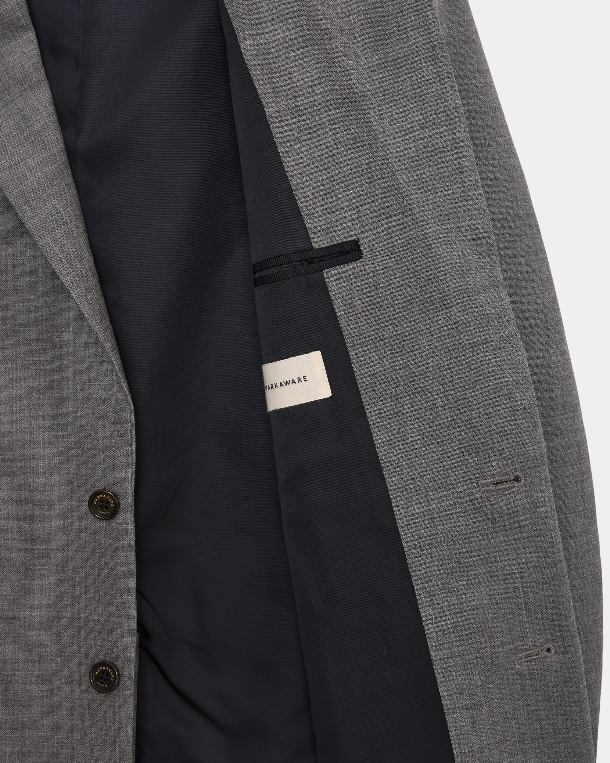 Organic Heavy Wool Tropical / Sports Coat, Top Gray