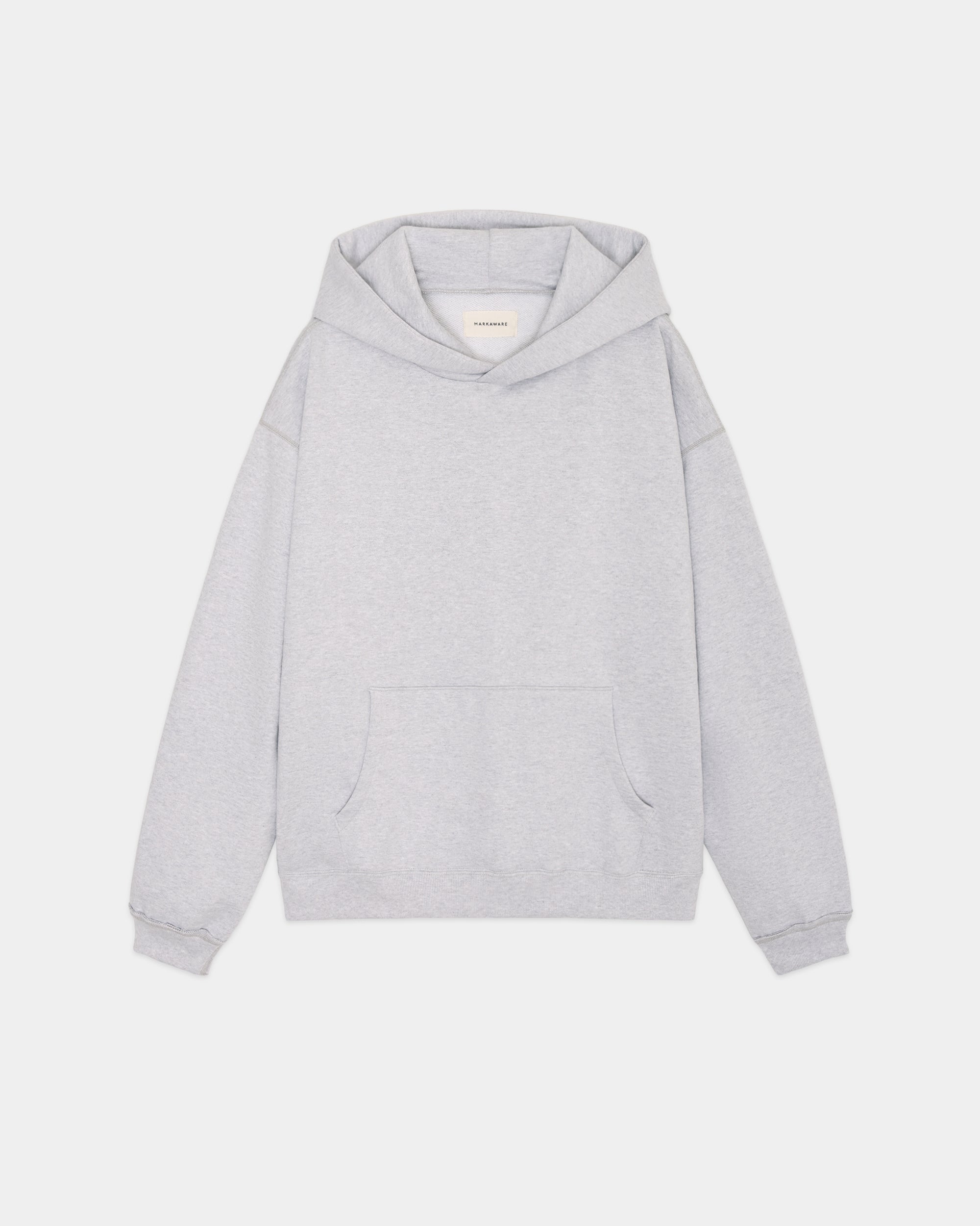 【PARKING Exclusive】Organic Cotton Heavy Fleece / Comfort Sweat Foodie, Ash gray