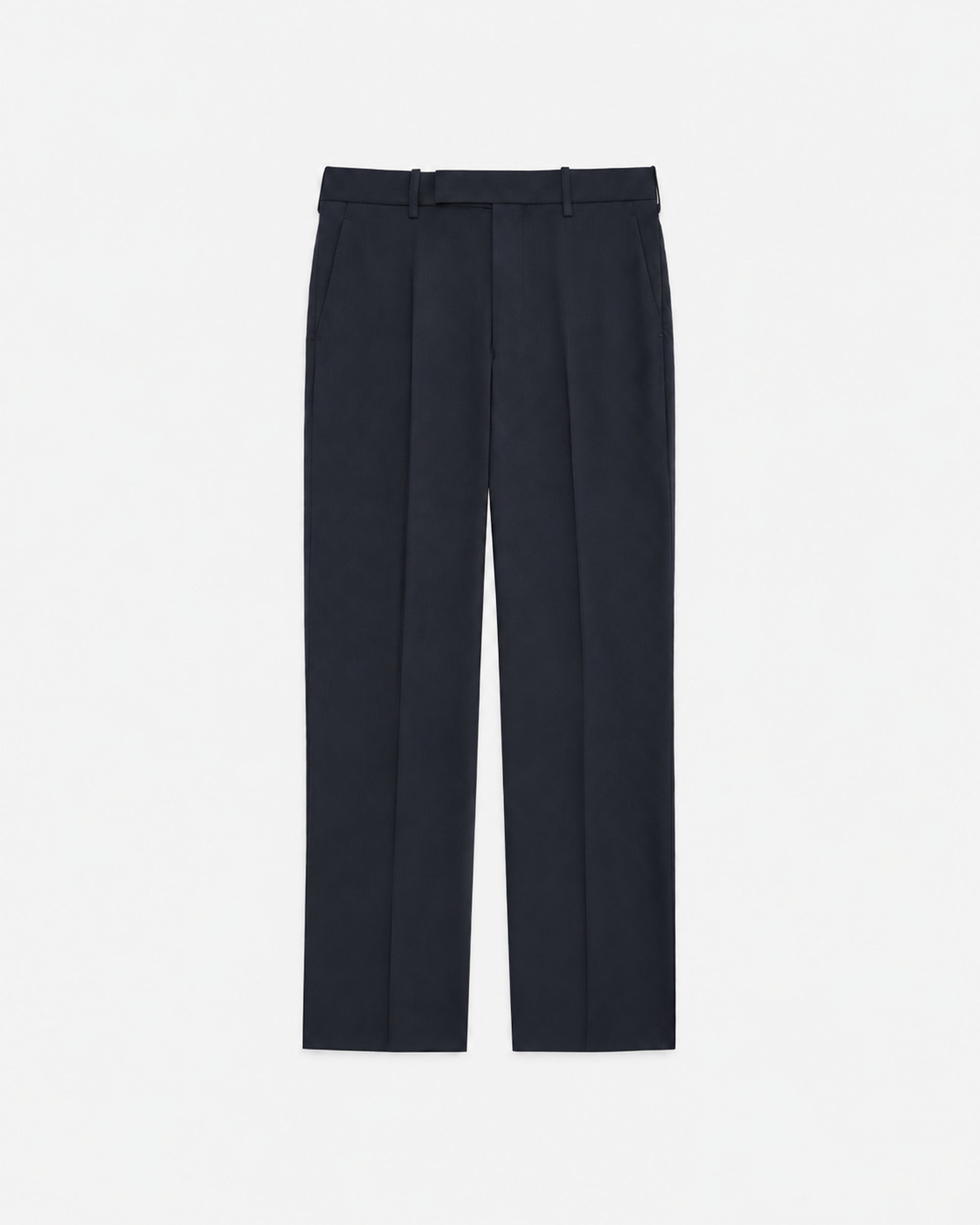 2/2/96 Wool Flannel / Slim Straight Trousers, Black