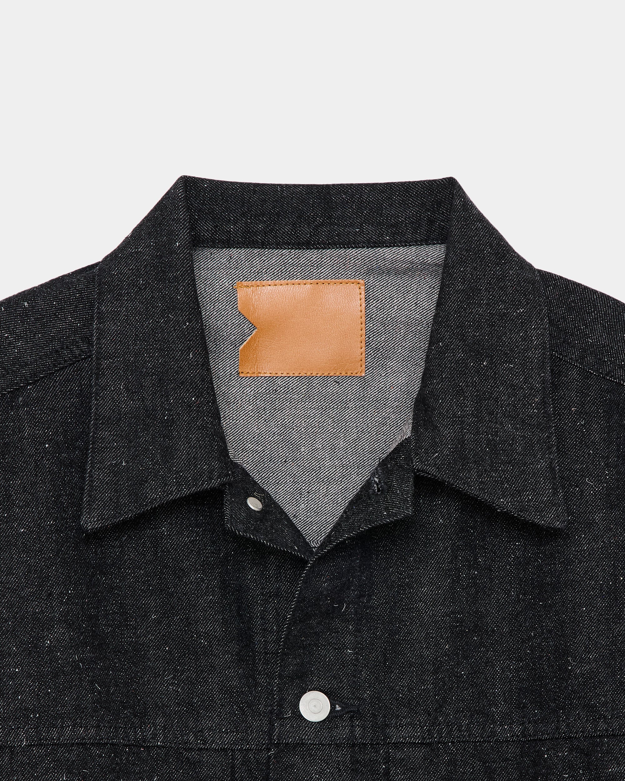 【PARKING別注】13.1oz キモノデニム / ショートデニムジャケット, Black