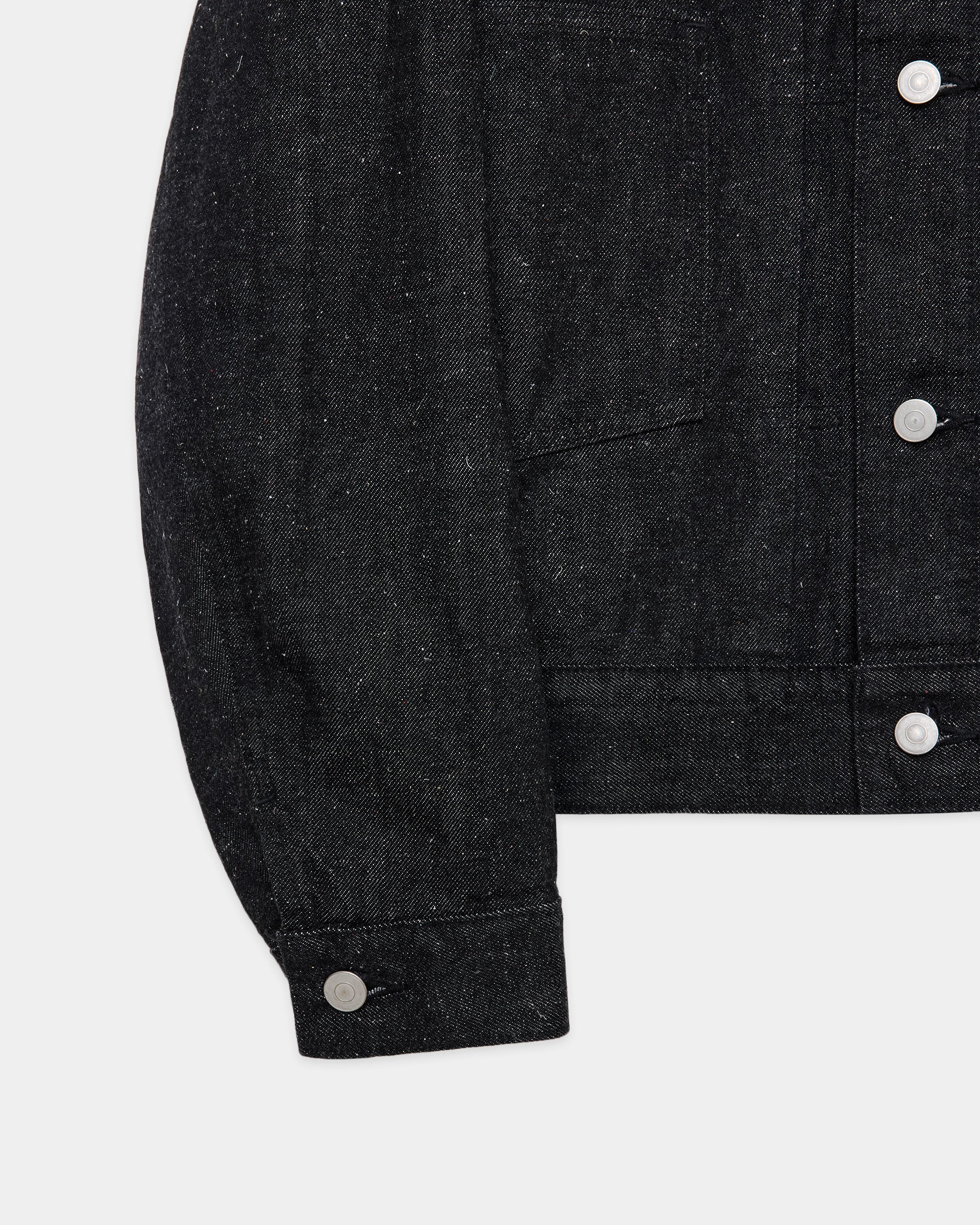【PARKING別注】13.1oz キモノデニム / ショートデニムジャケット, Black