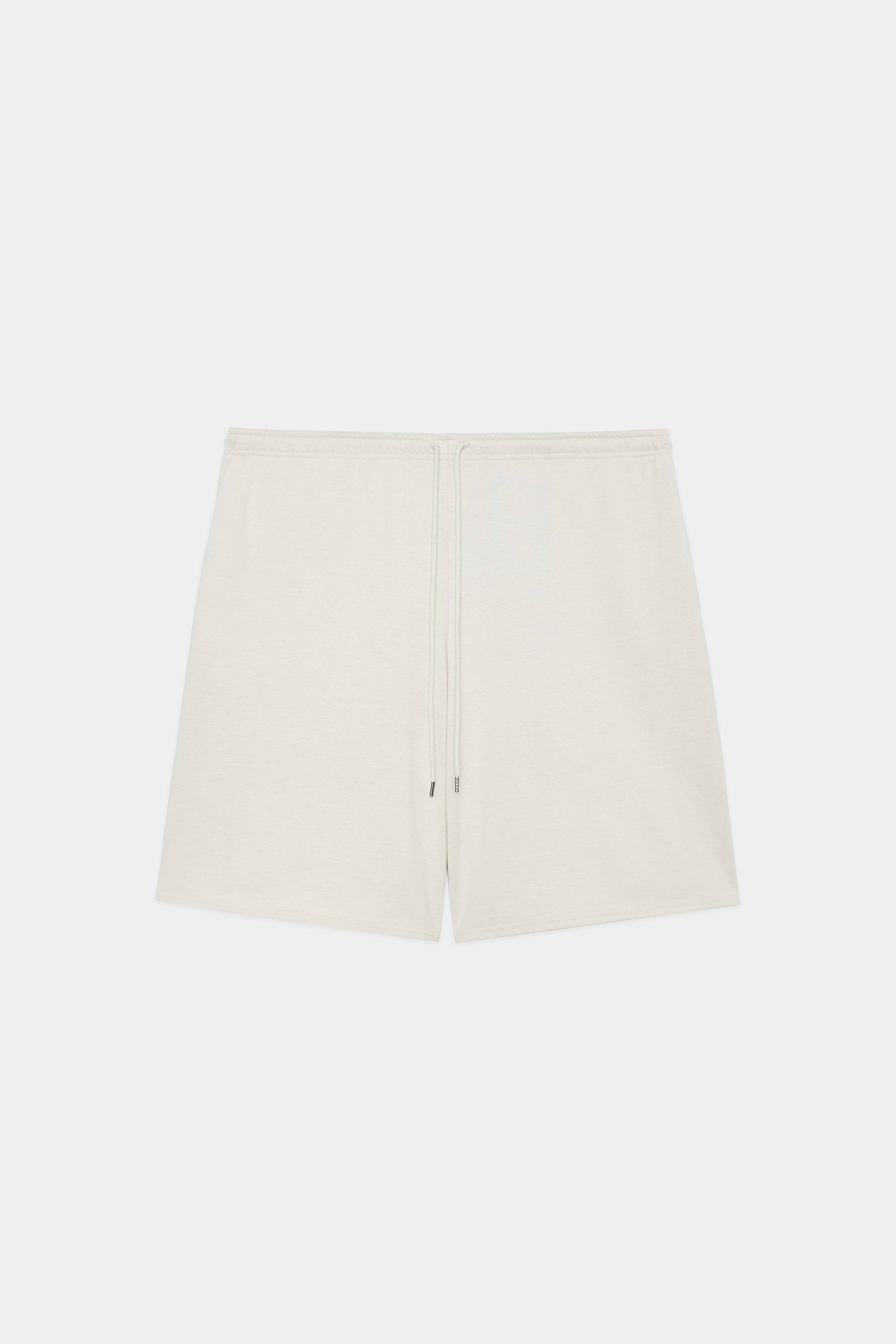 リサイクルスビンオーガニックコットン度詰め天竺 / イージーショーツ, Off White