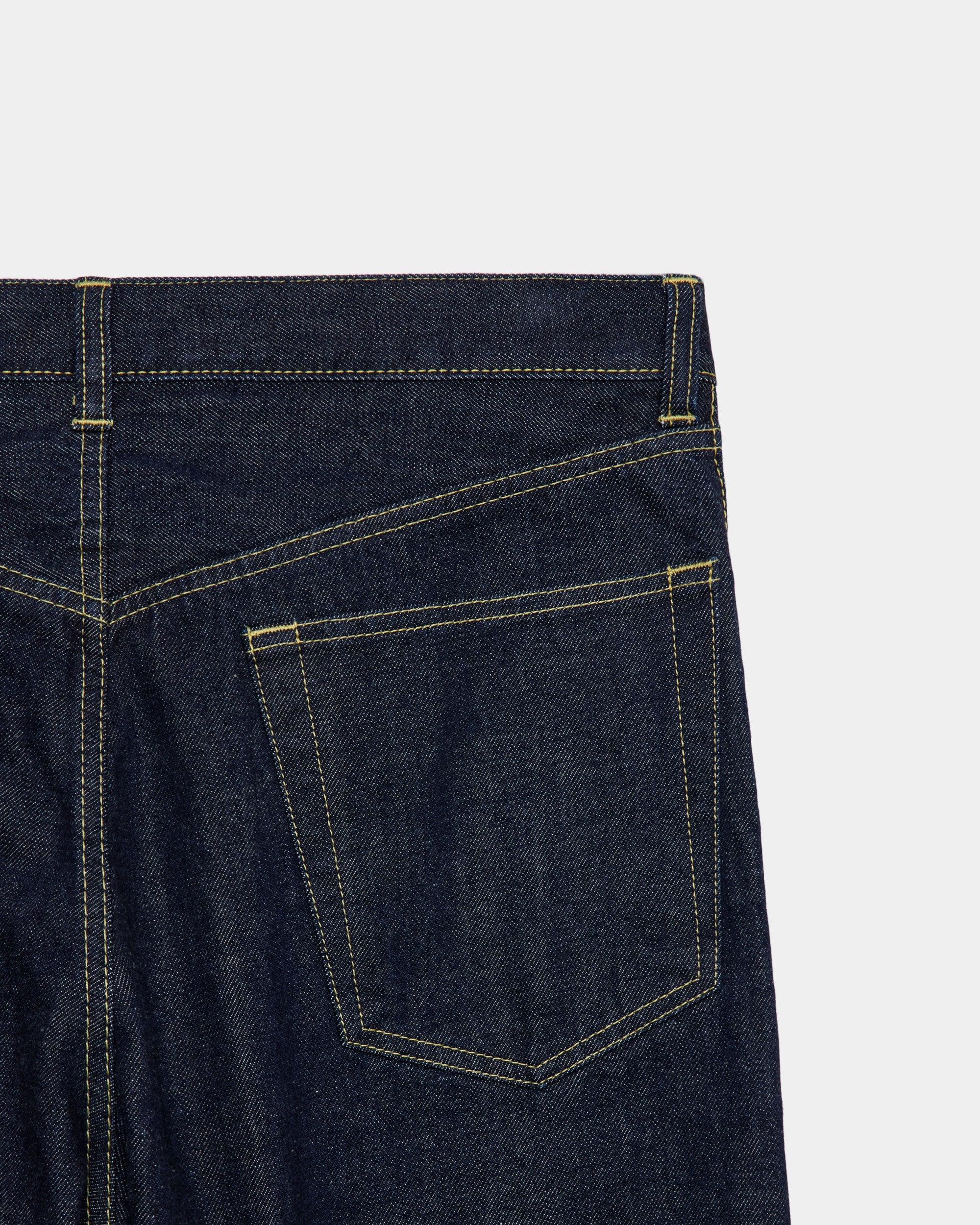 オーガニックコットン13.5ozセルビッチデニム / クリーンシリンダーフィットジーンズ, Indigo O.W