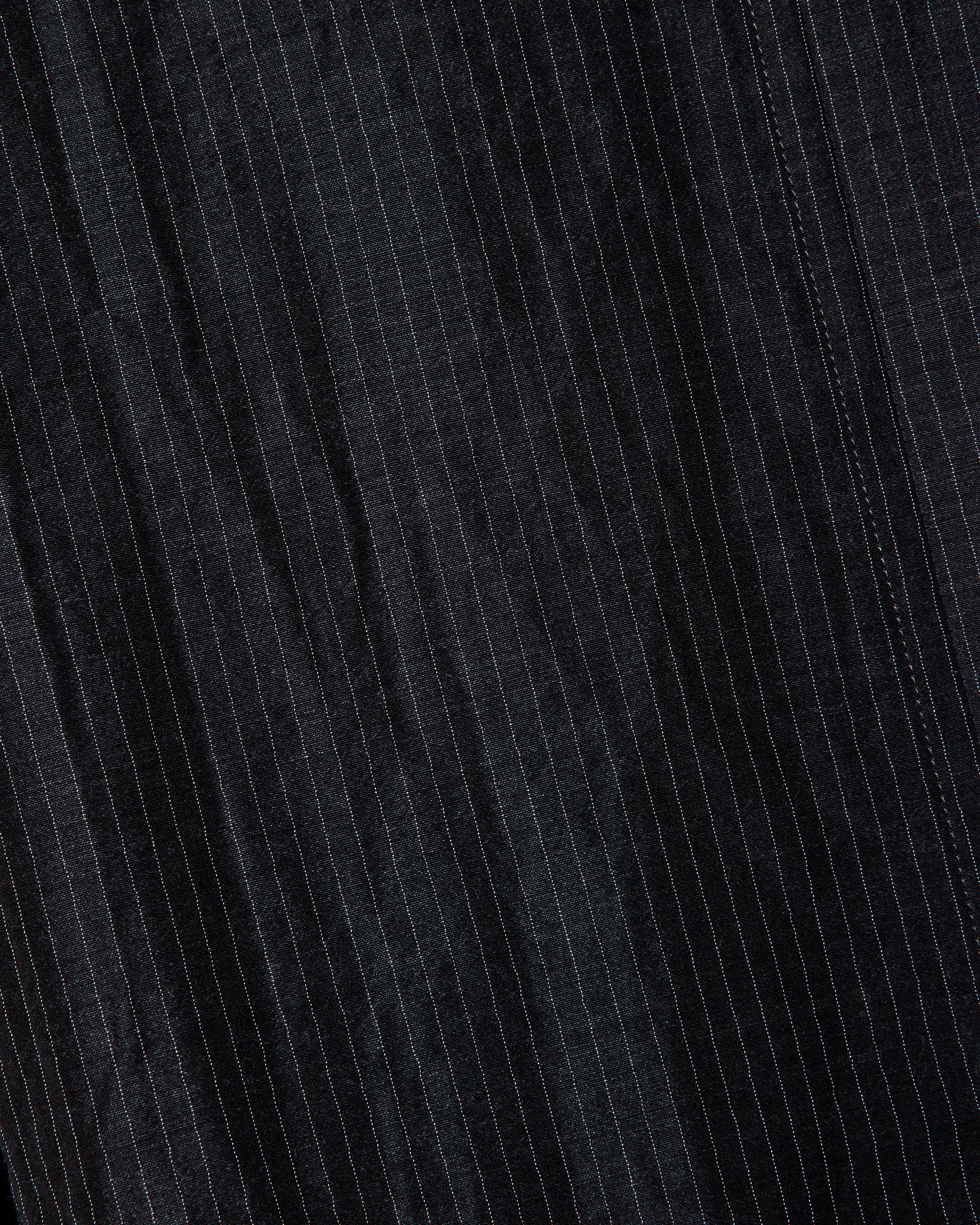 ウールシルクフェザークロス / ワイドシリンダーフィットイージーパンツ, Top Charcoal Stripe