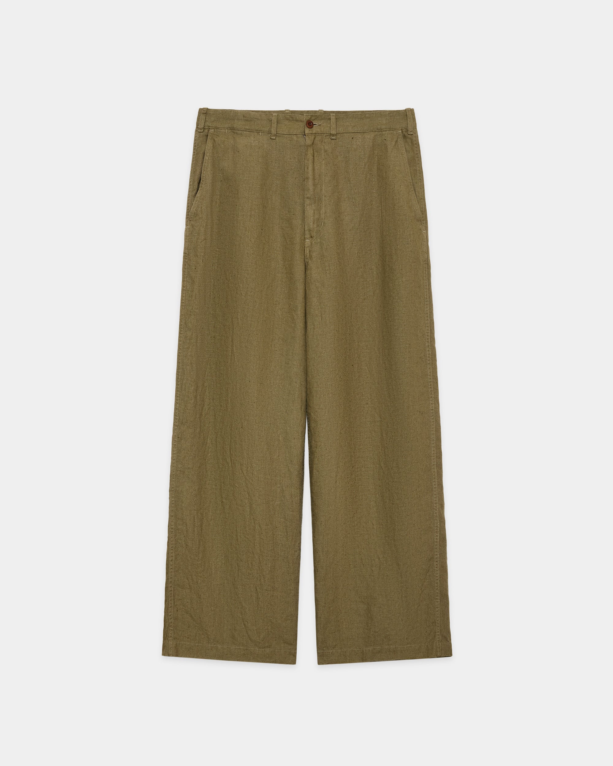 リネンキャンバス / U.S.アーミーパンツ, Khaki Beige