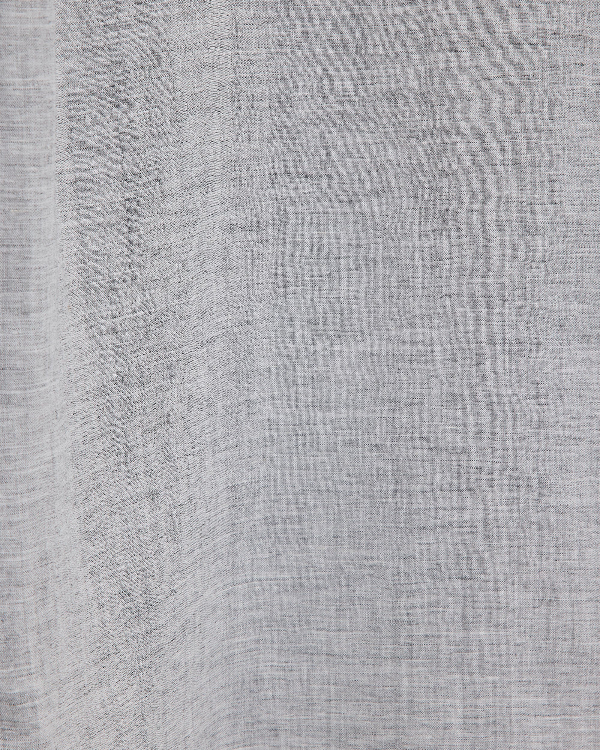 ラミーシャンブレー / オープンカラー L/S シャツ, Gray
