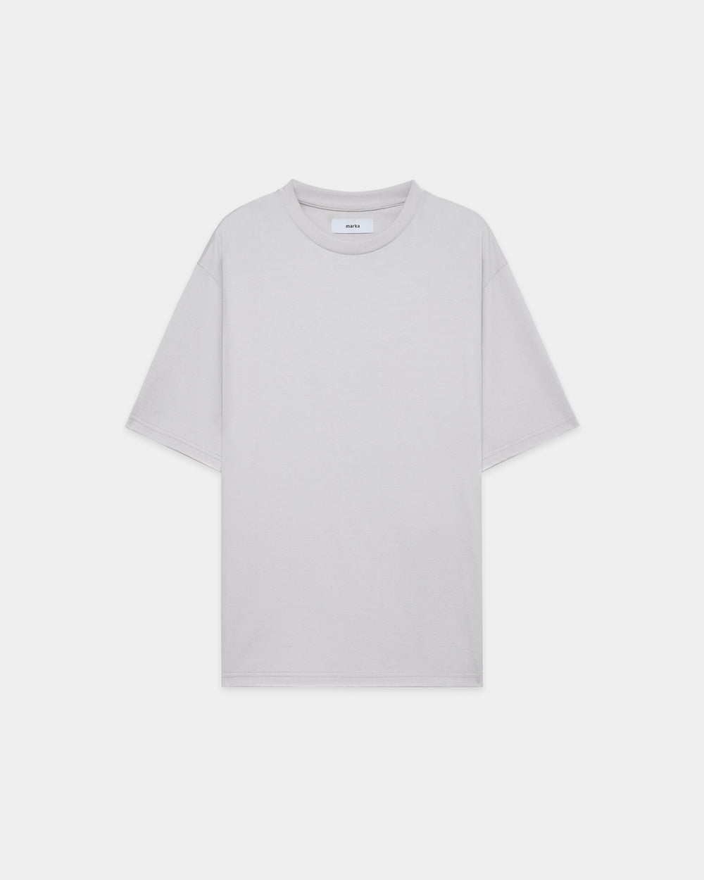 40/2 Organic Cotton Knit / Crew Neck S/S Tee, Light Gray