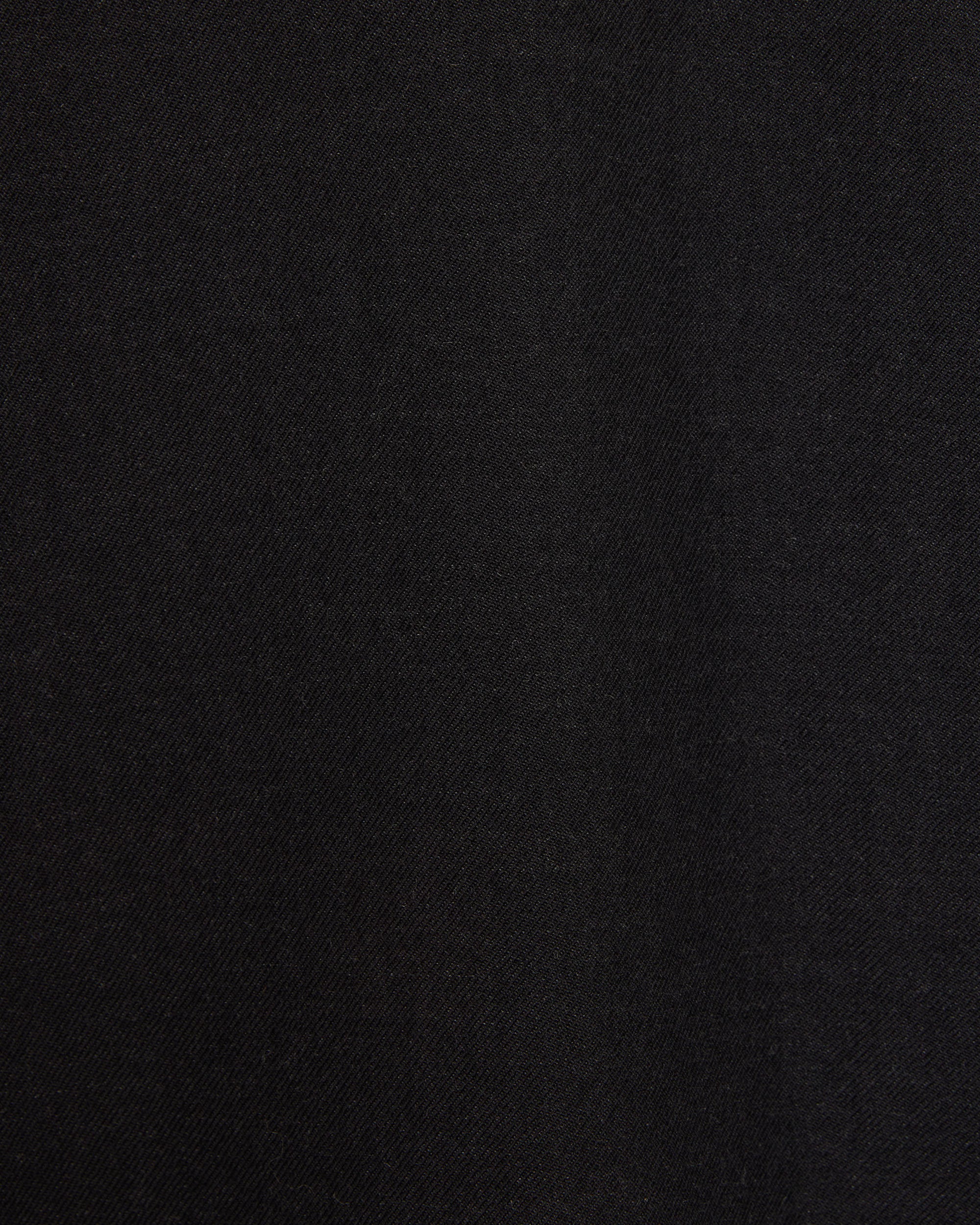 Tumbled Wool Serge Great Coat, Chambray Black